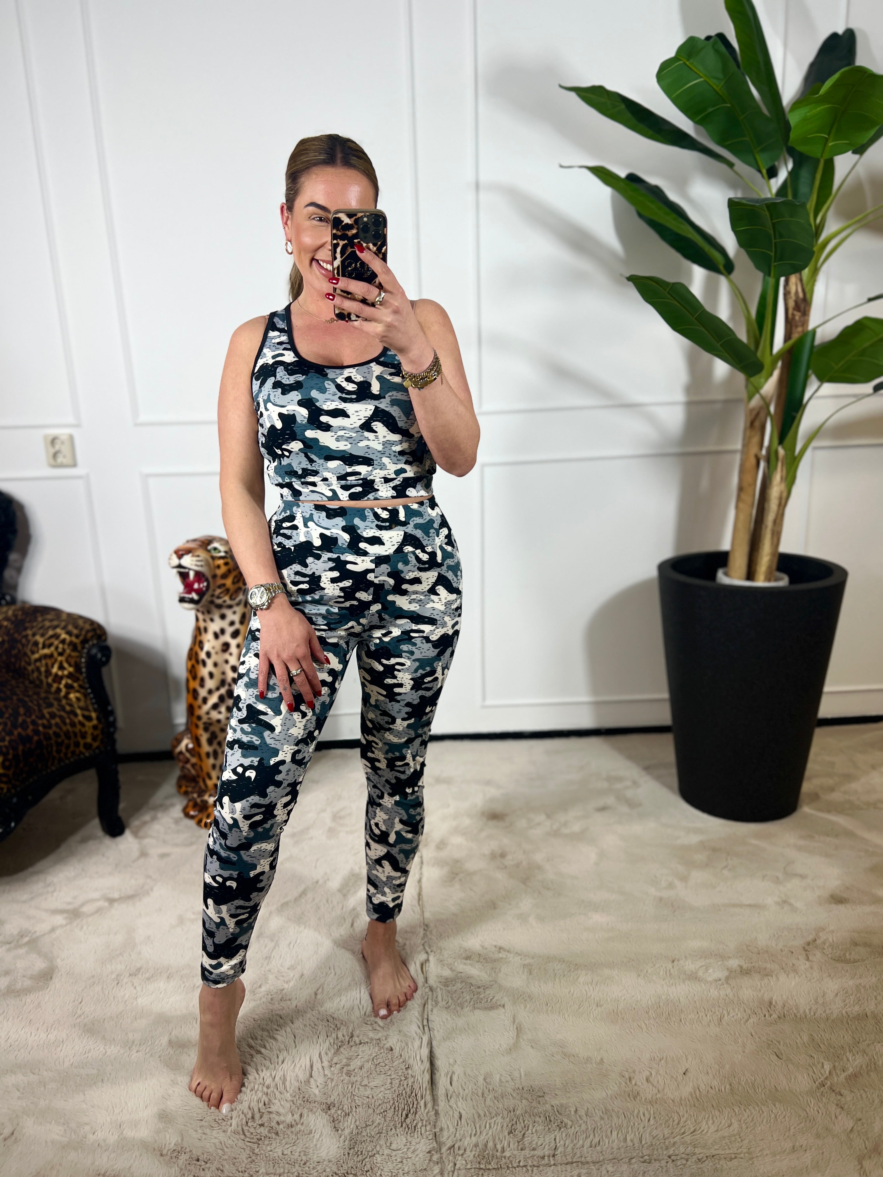 CAMOUFLAGE STRETCHIE PRINTED SPORT SET