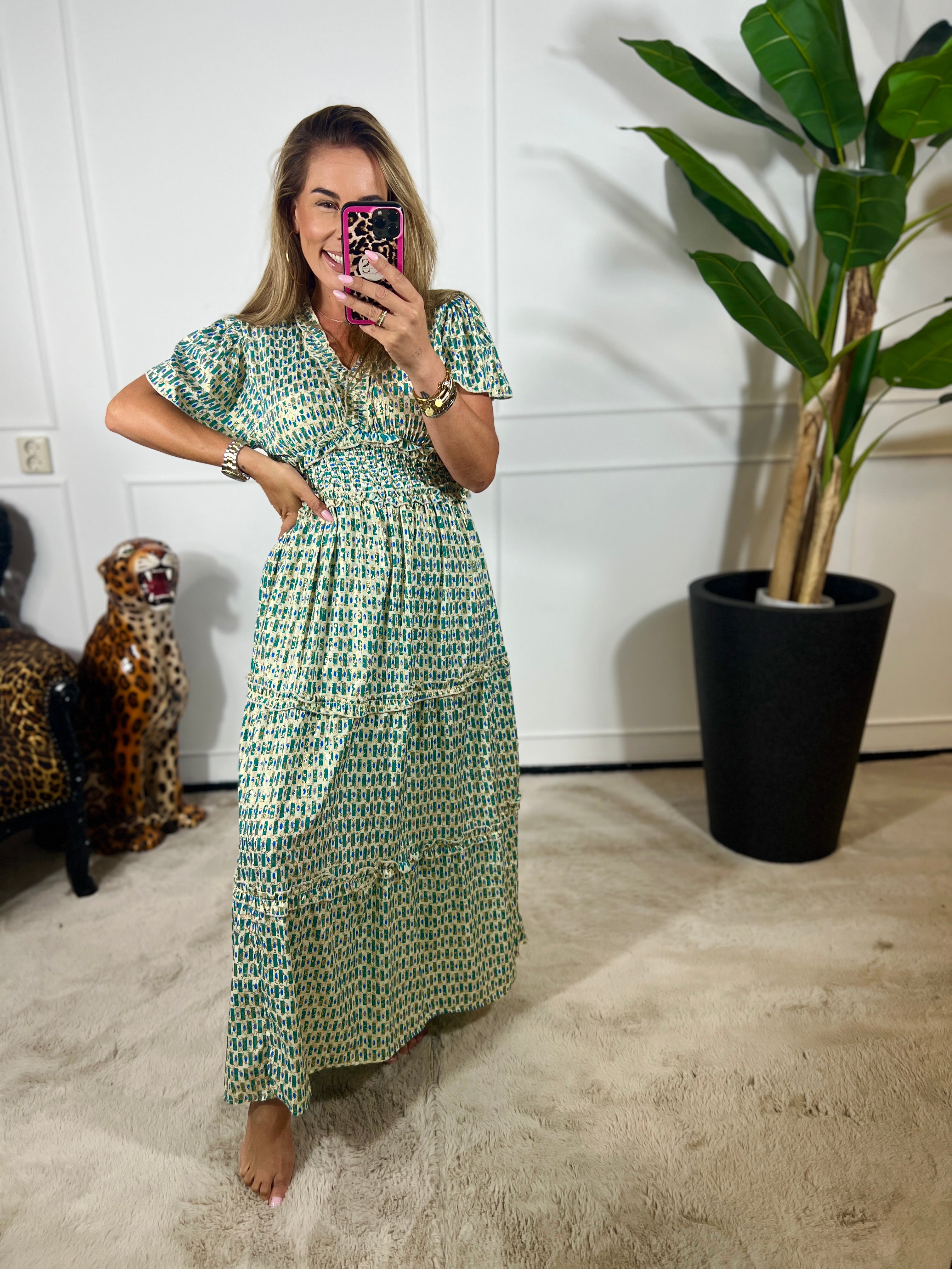 LOLA HANDGEMAAKTE IBIZA JURK