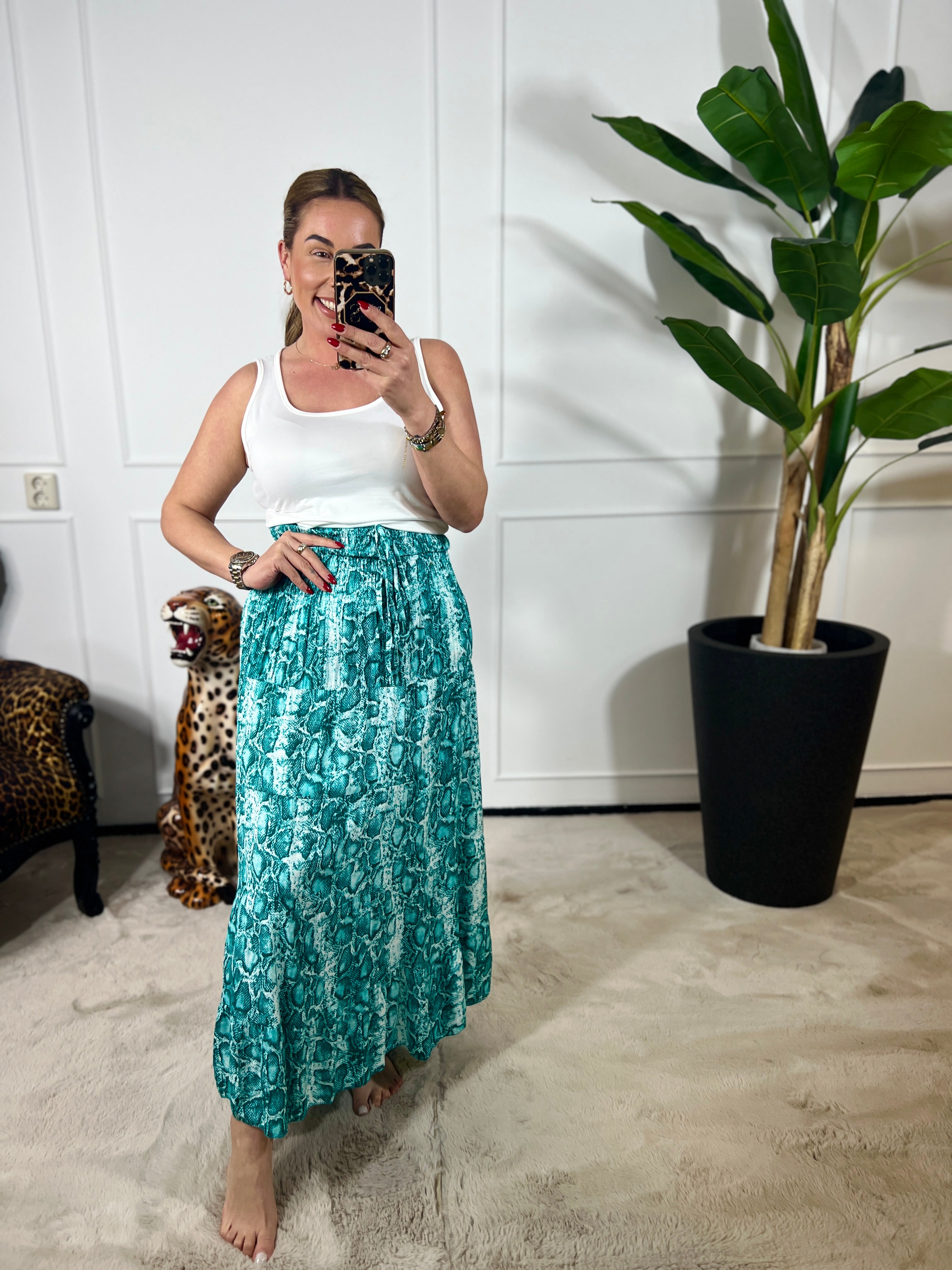 ZARA SNAKE MAXI SKIRT