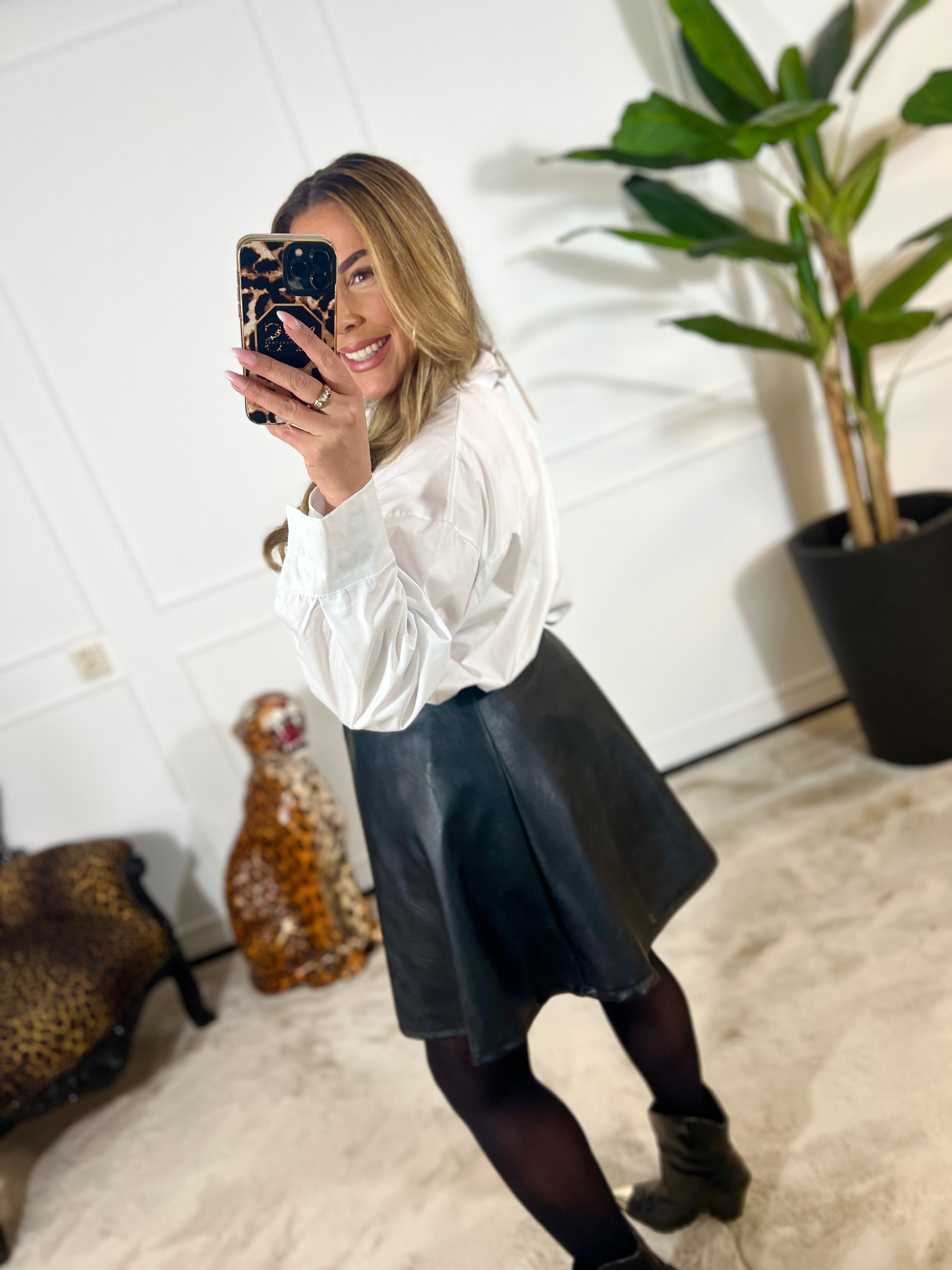 KATOENEN BASIC BLOUSE (T/M 48+)