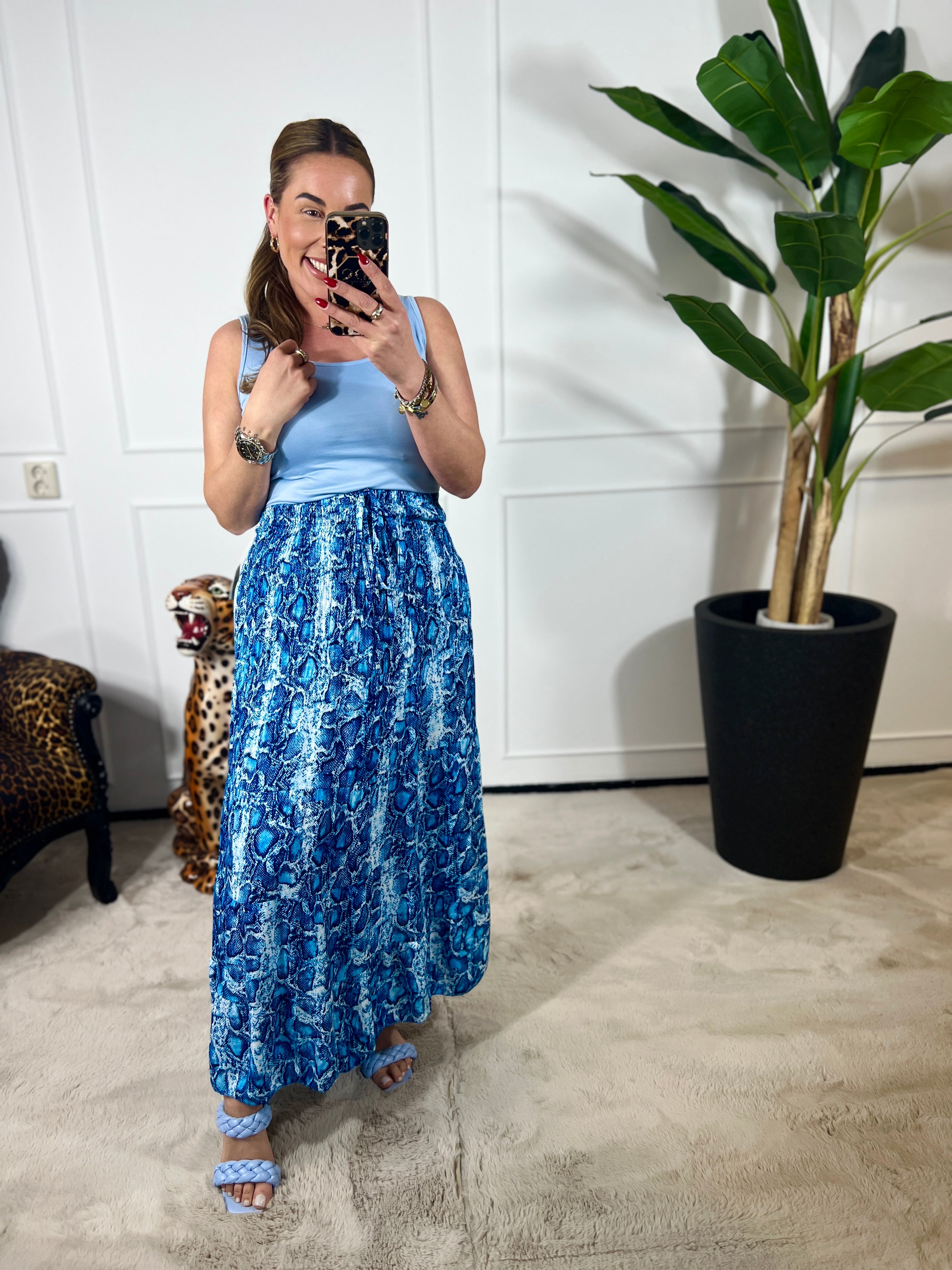 ZARA SNAKE MAXI SKIRT