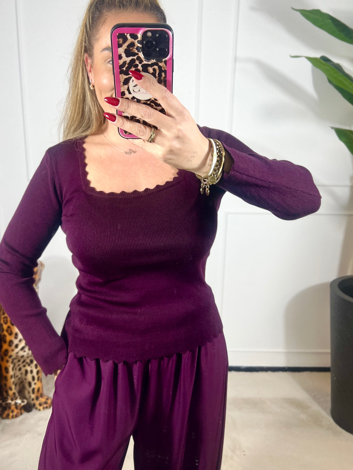 SOFIA RIB STRETCH TOP