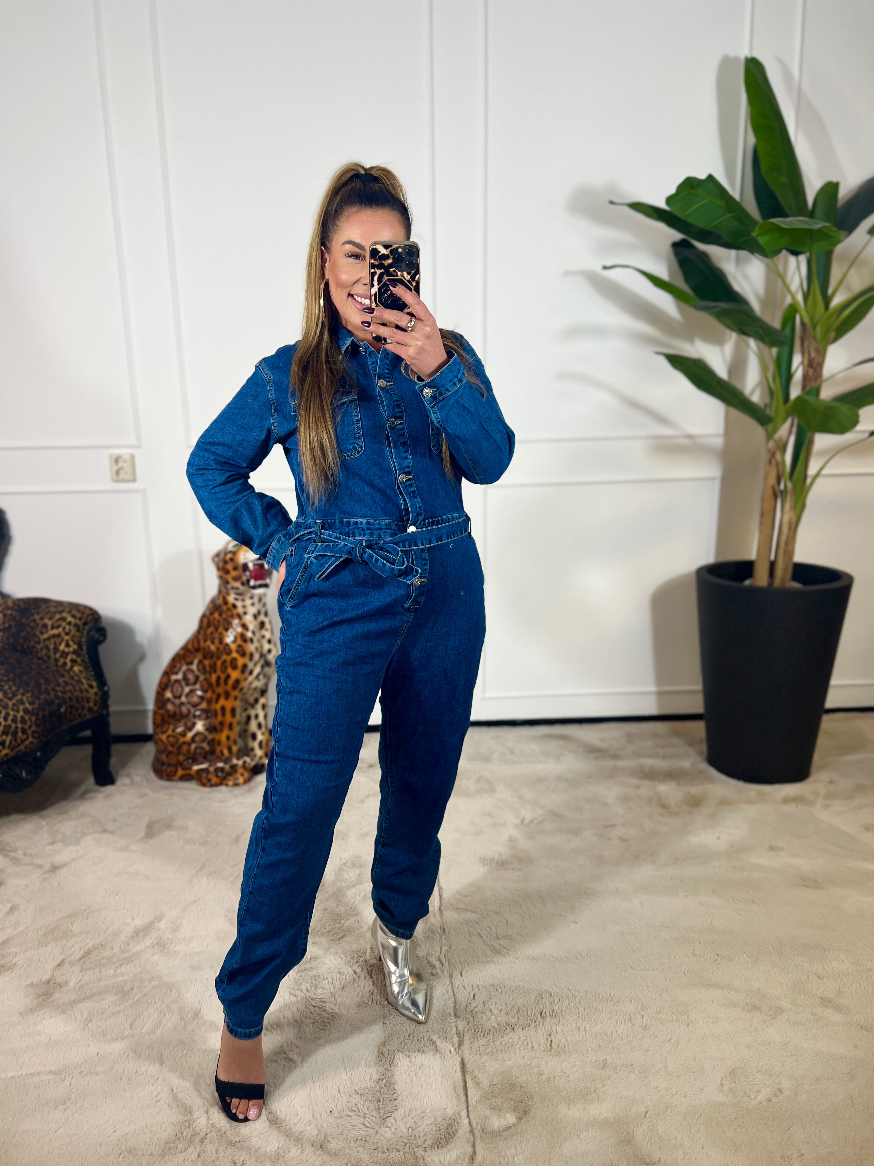 DENIM STRETCH JUMPSUIT (IN MATEN)