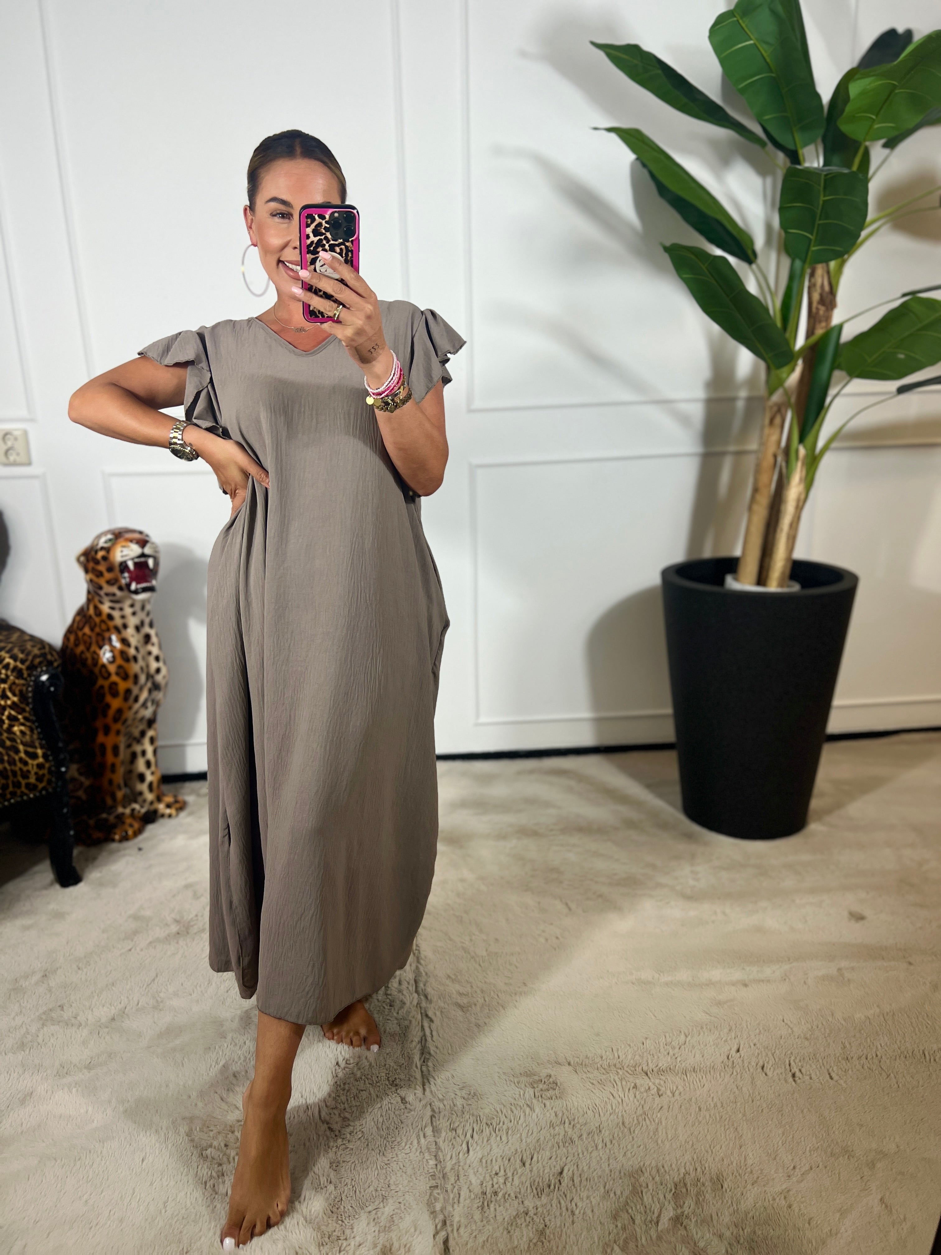 WINNIE RUFFLE MAXI DRESS
