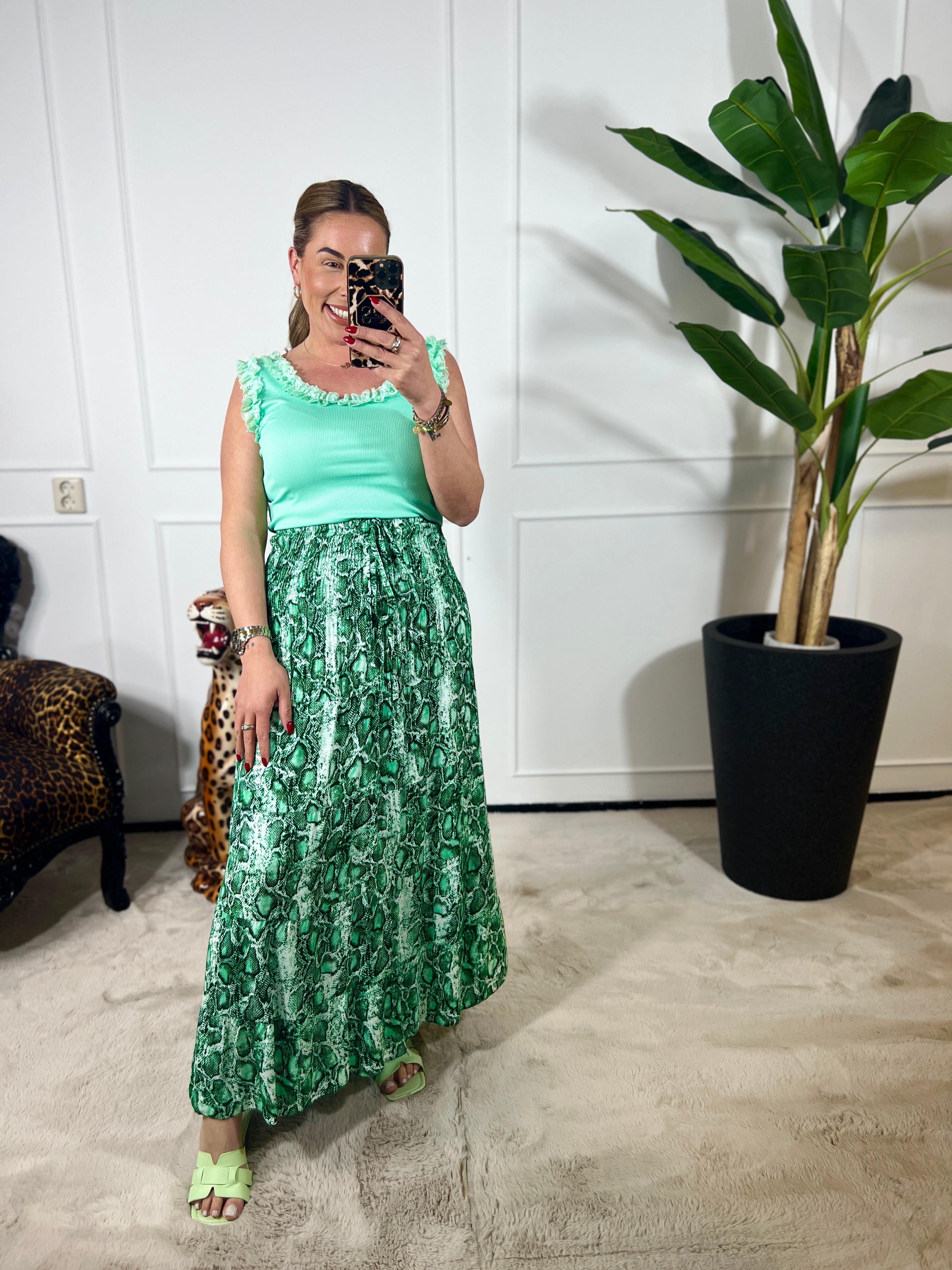 ZARA SNAKE MAXI SKIRT