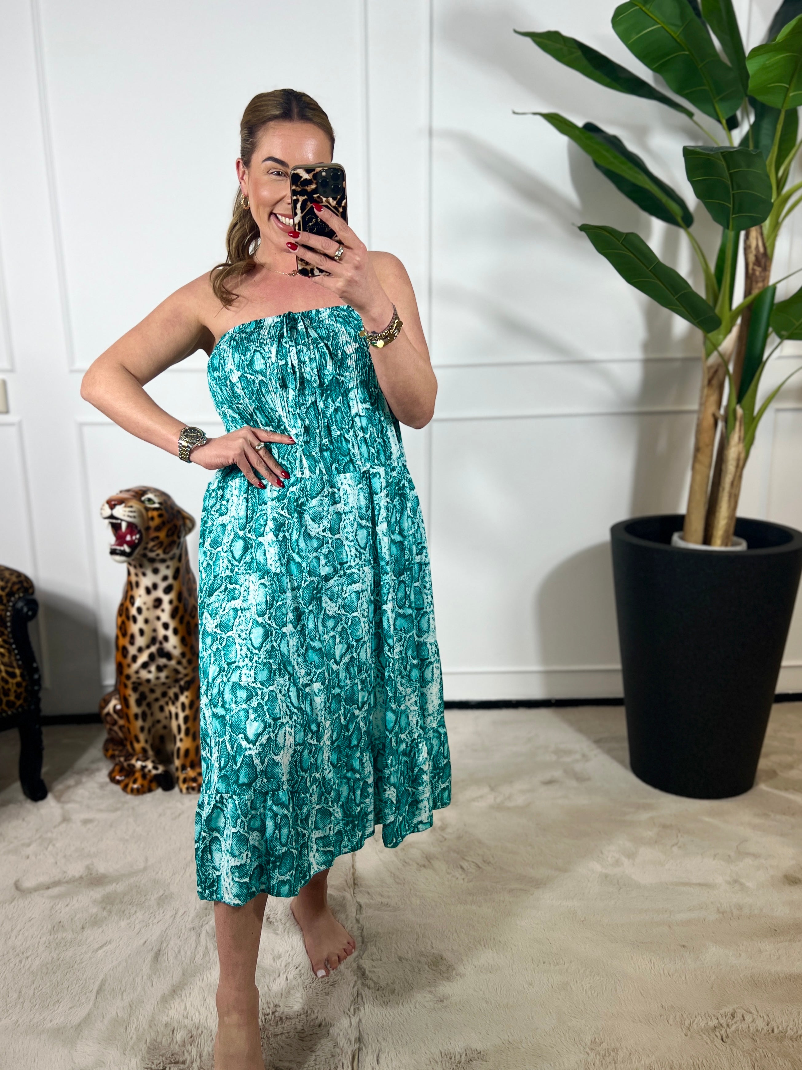 ZARA SNAKE MAXI SKIRT