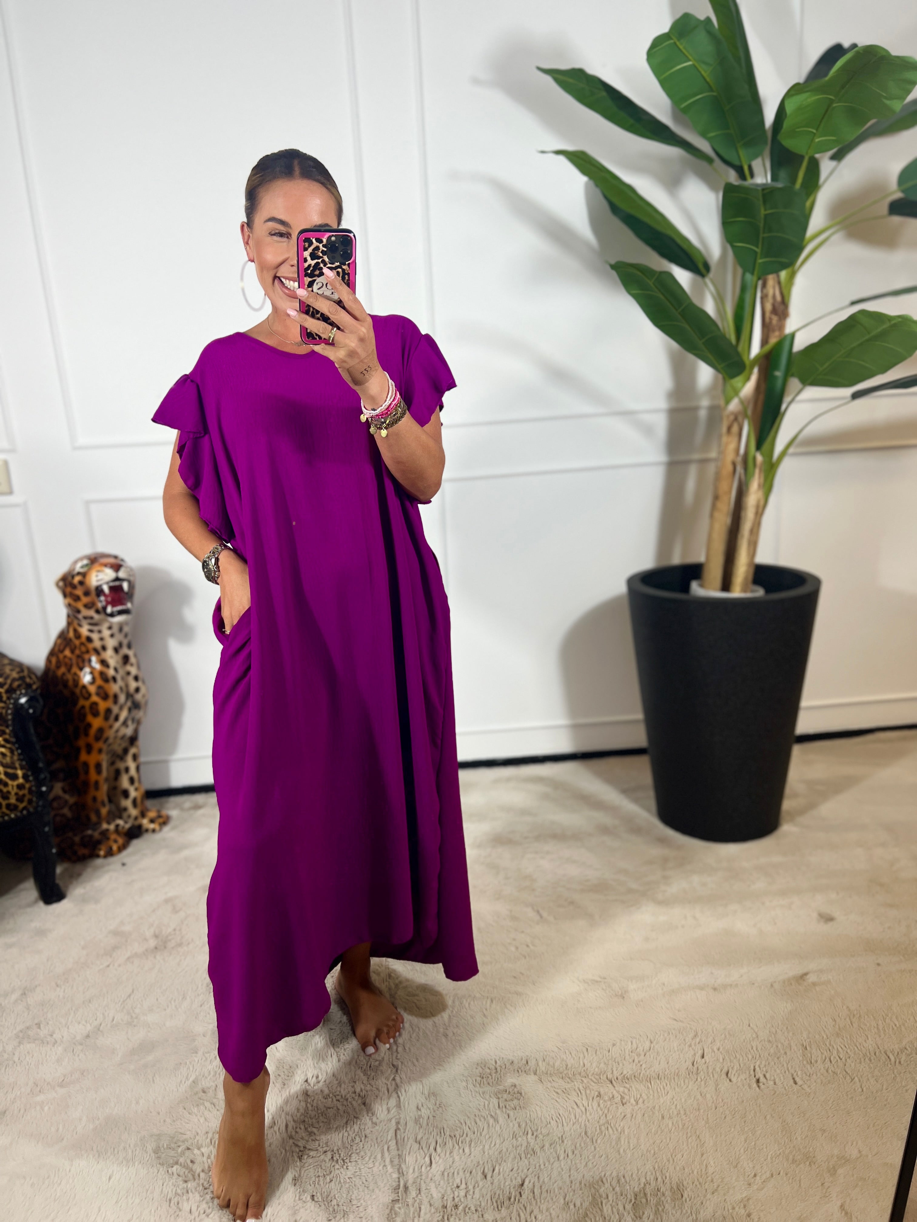 WINNIE RUFFLE MAXI DRESS