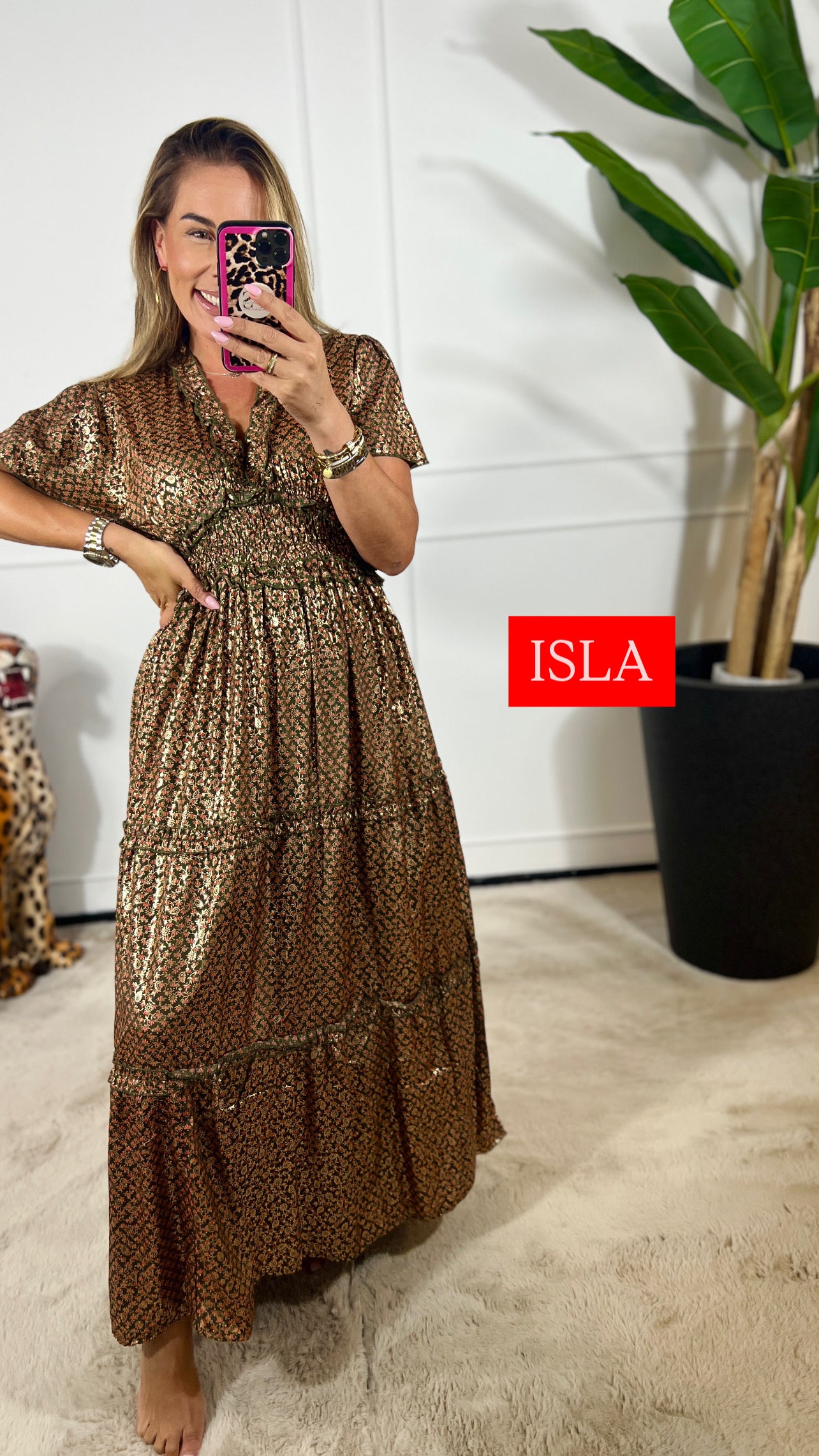 ISLA HANDGEMAAKTE IBIZA JURK