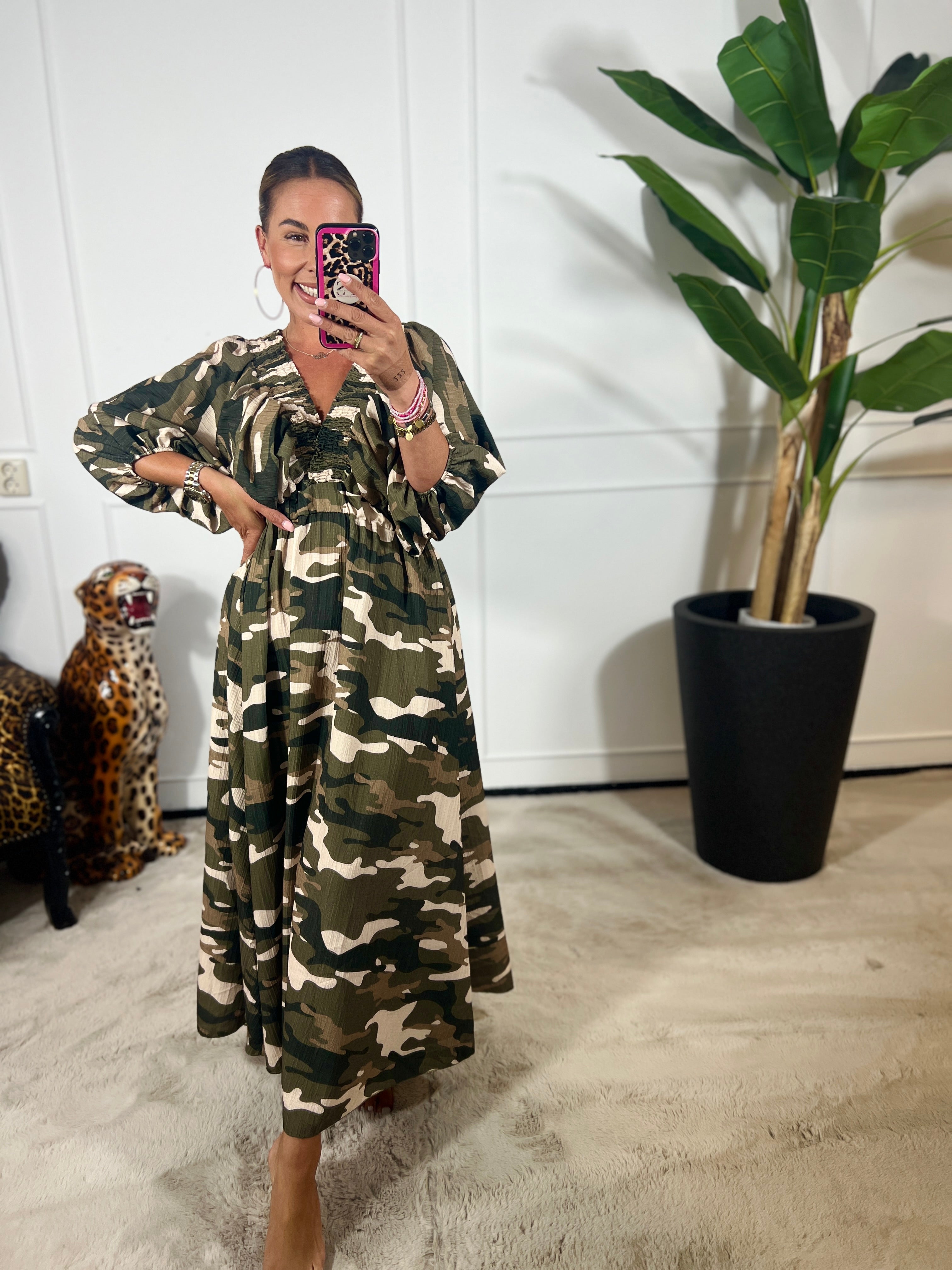 ZIVA ARMY MAXI DRESS