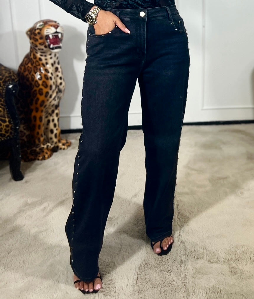 STUDS BLACK JEANS