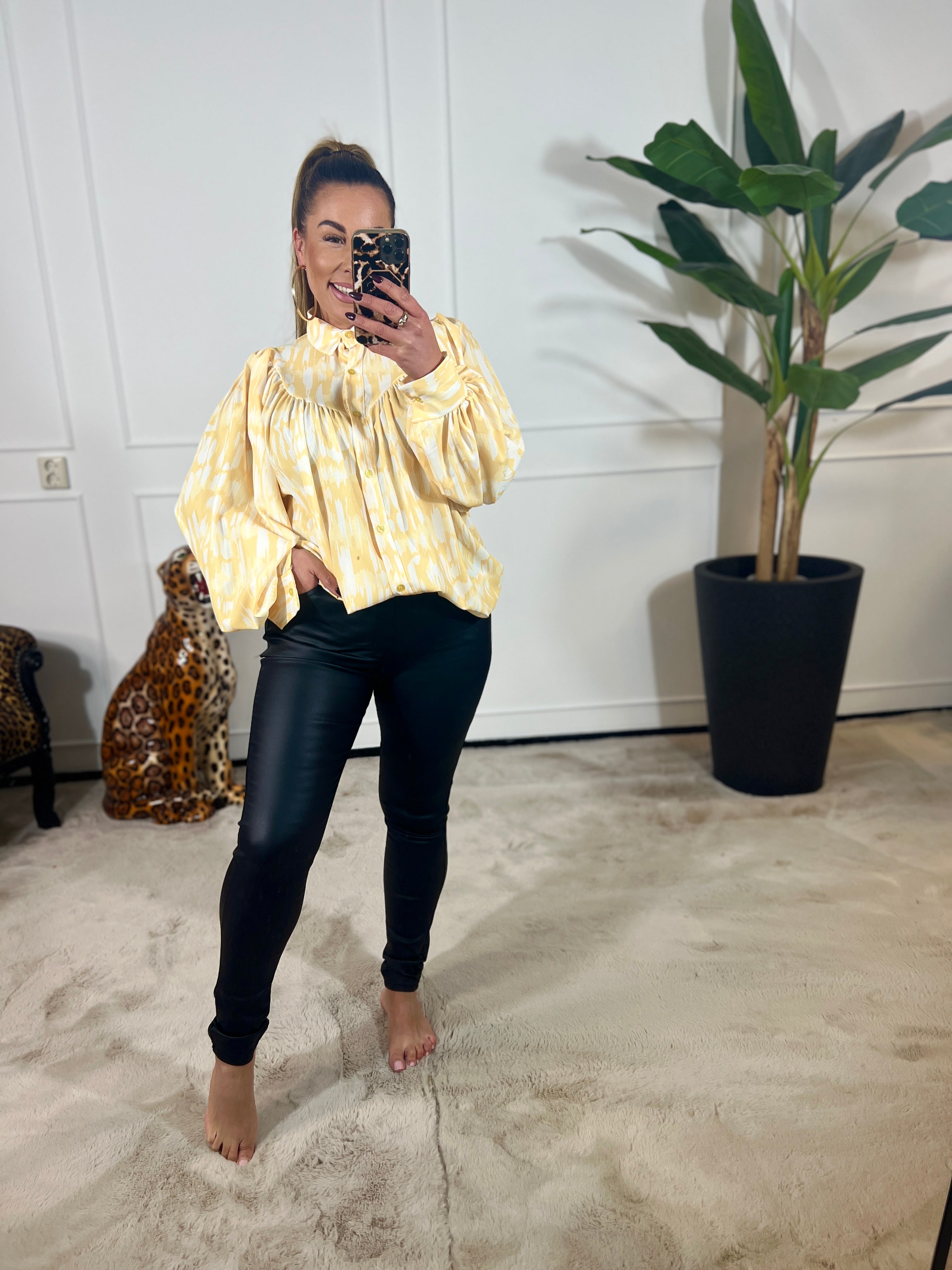 LEATHERLOOK STRETCH JEANS - 5025 + VIDEO