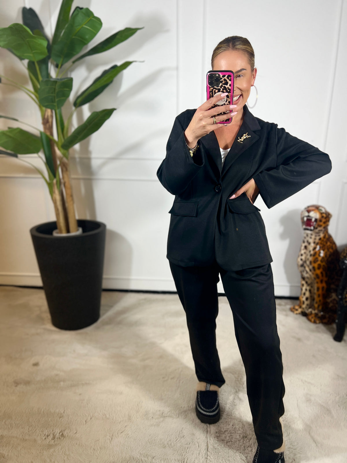 LUXE STRETCH SET MET BROCHE