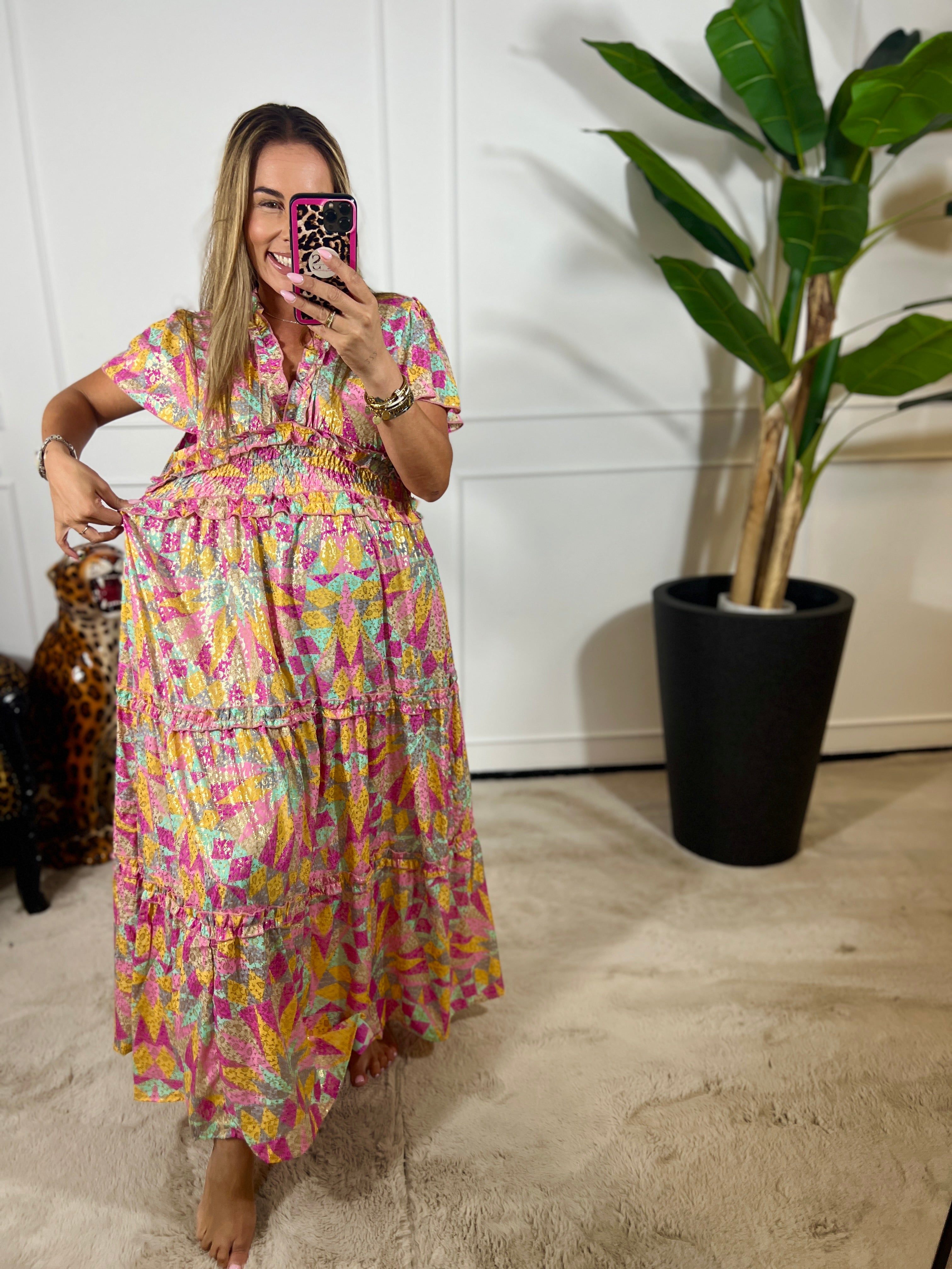 AYLA HANDGEMAAKTE IBIZA JURK