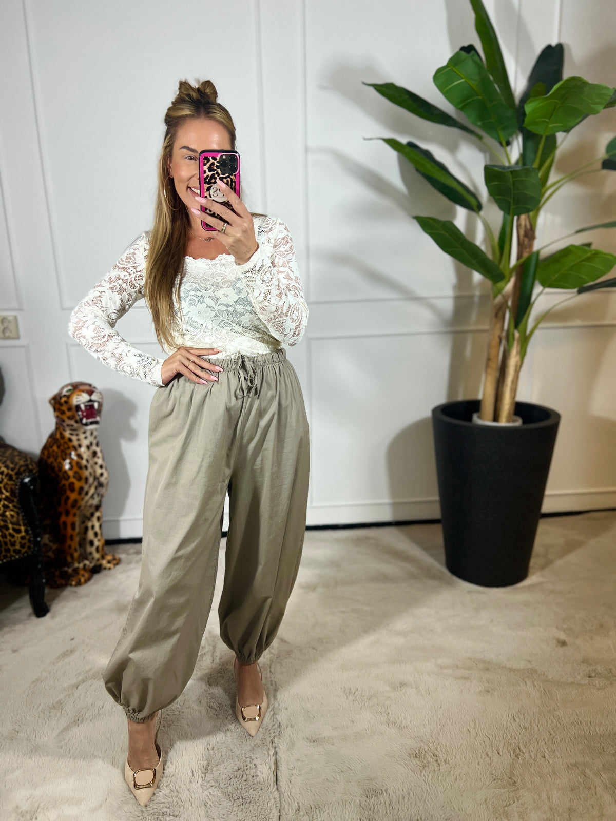 KATOENEN BALLOON BROEK