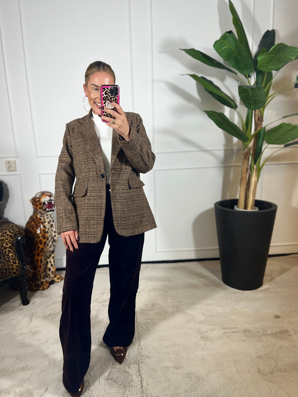 AMÉLIE CHECK BLAZER