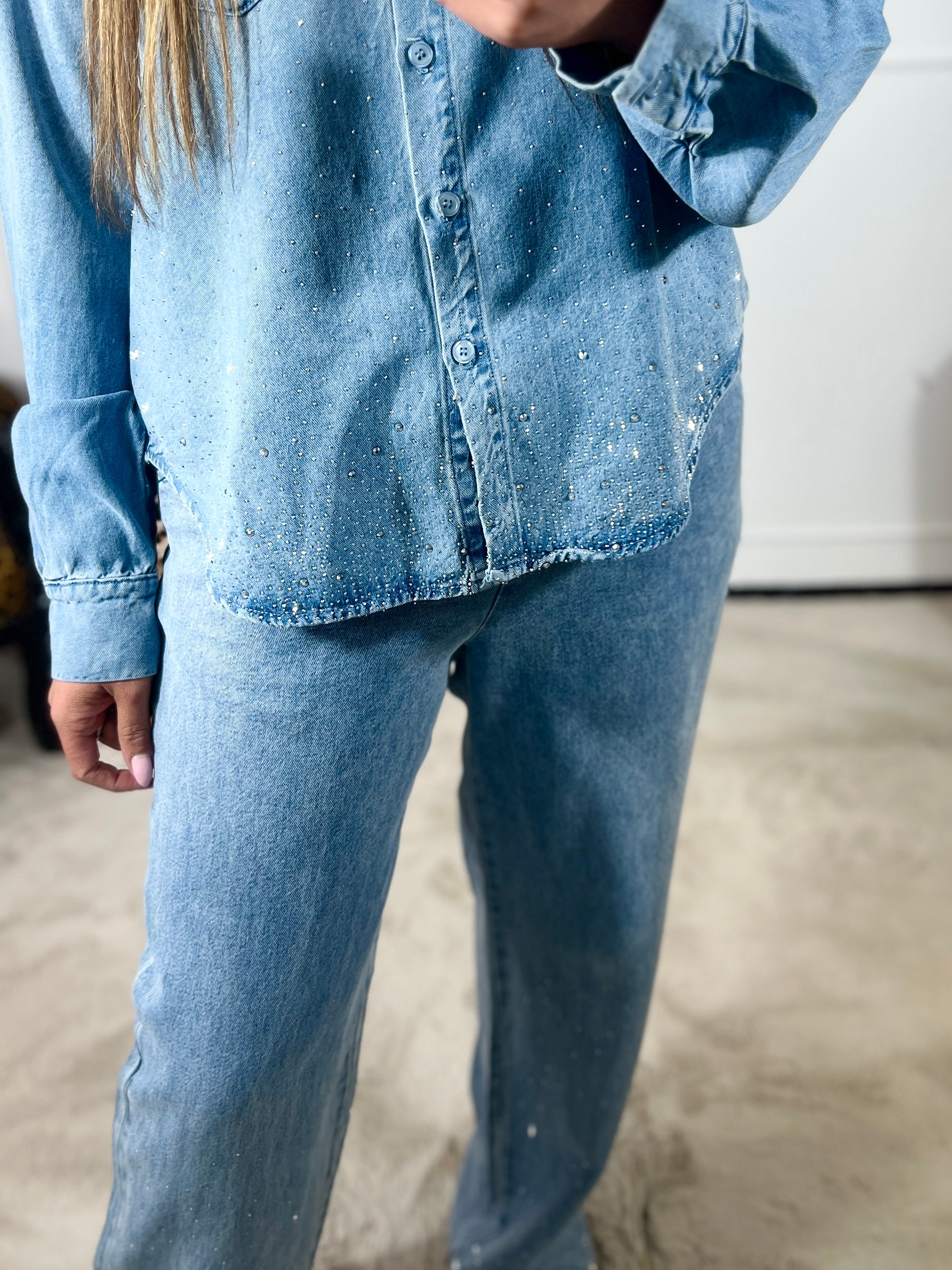 *JEANS* DENIM GLITTER