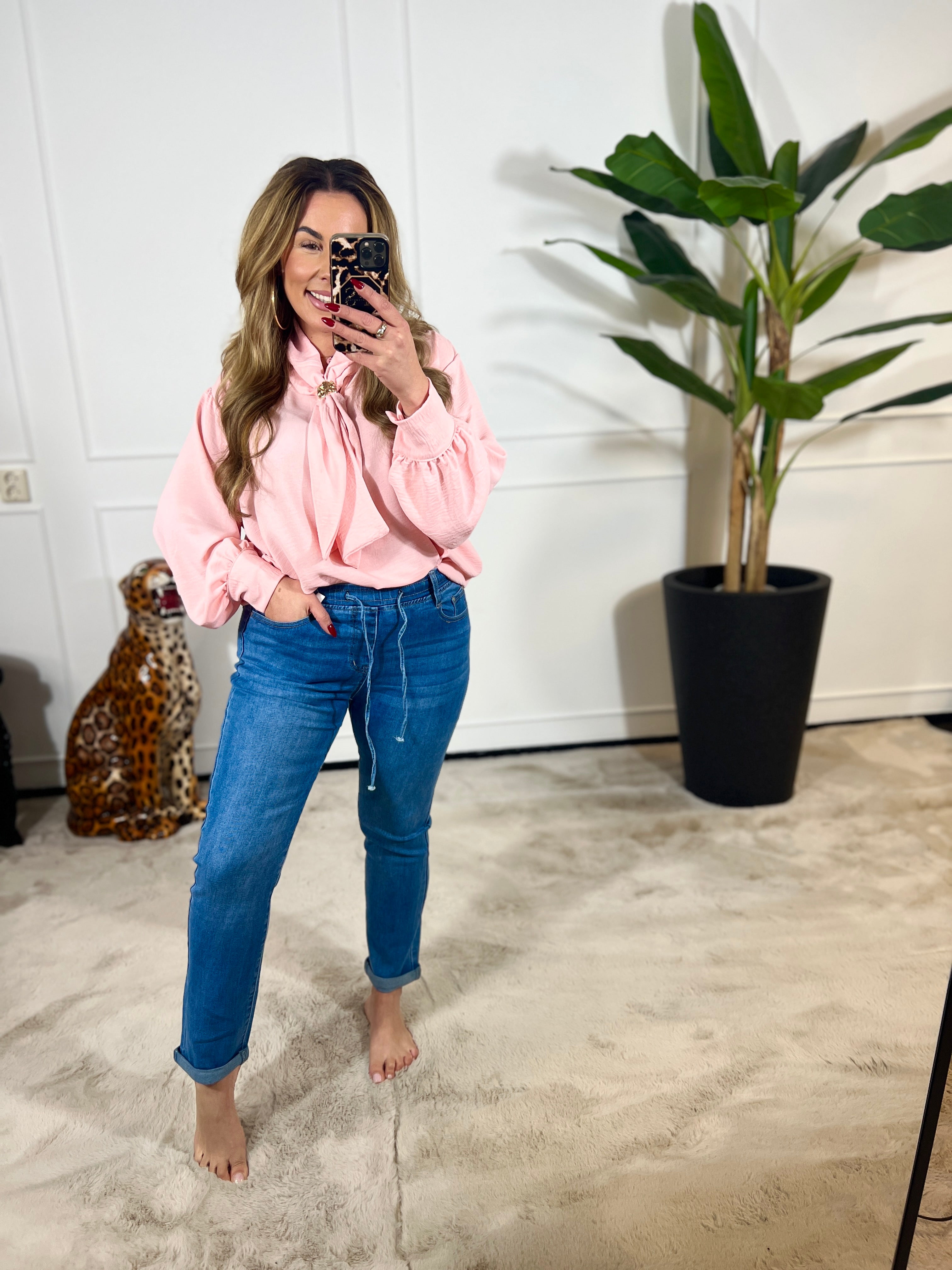 JEANS MET TOUWSLUITING (IN MATEN) 467