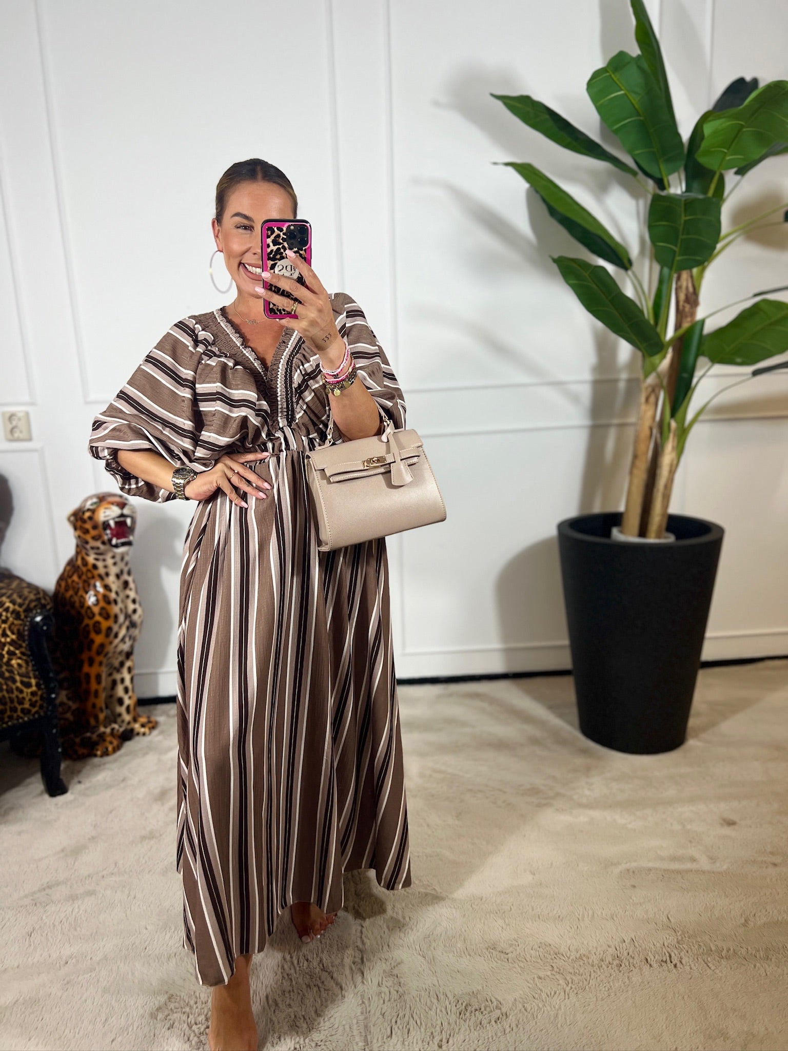 ROSA STRIPE MAXI DRESS