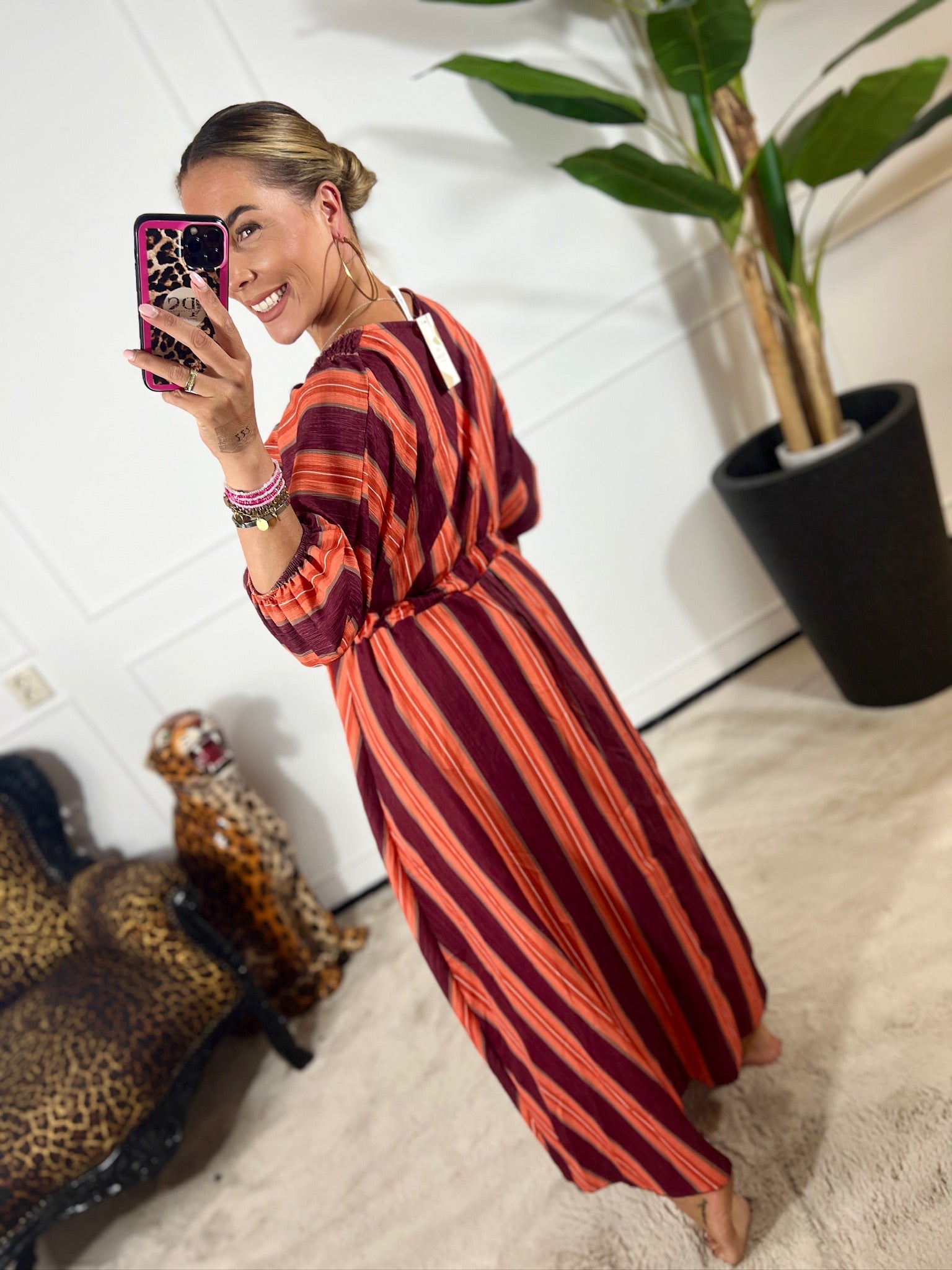 ROSA STRIPE MAXI DRESS