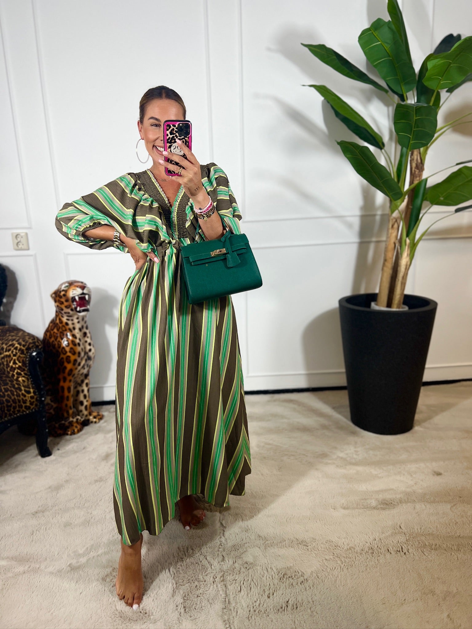 ROSA STRIPE MAXI DRESS