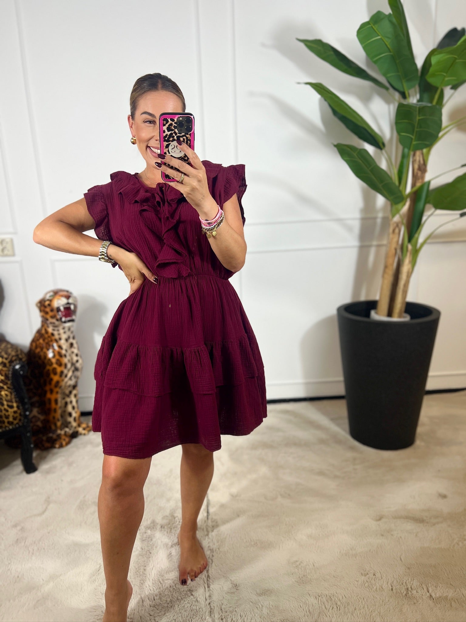 LOLA RUFFLE DRESS
