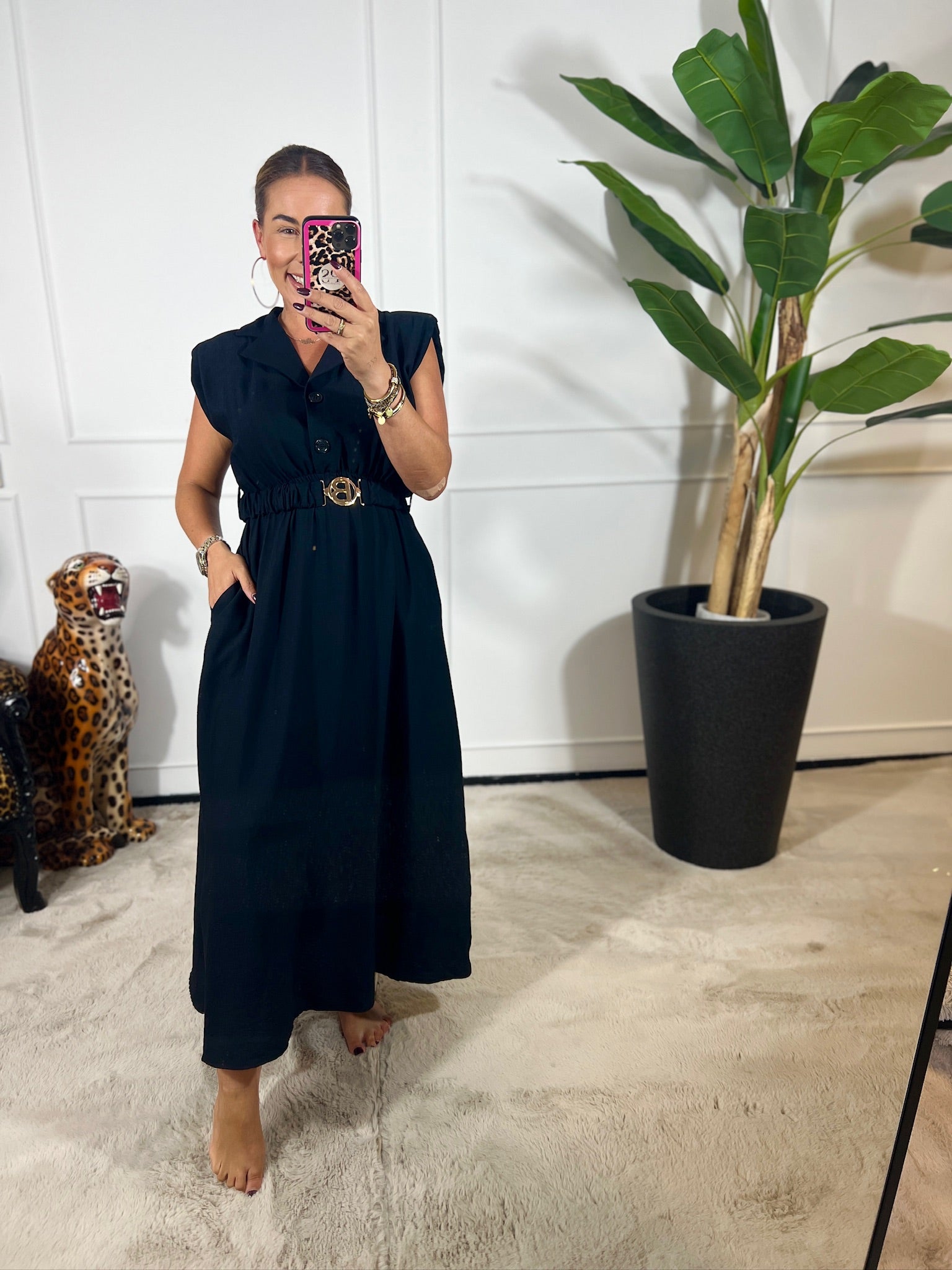 BENICE BELT DRESS