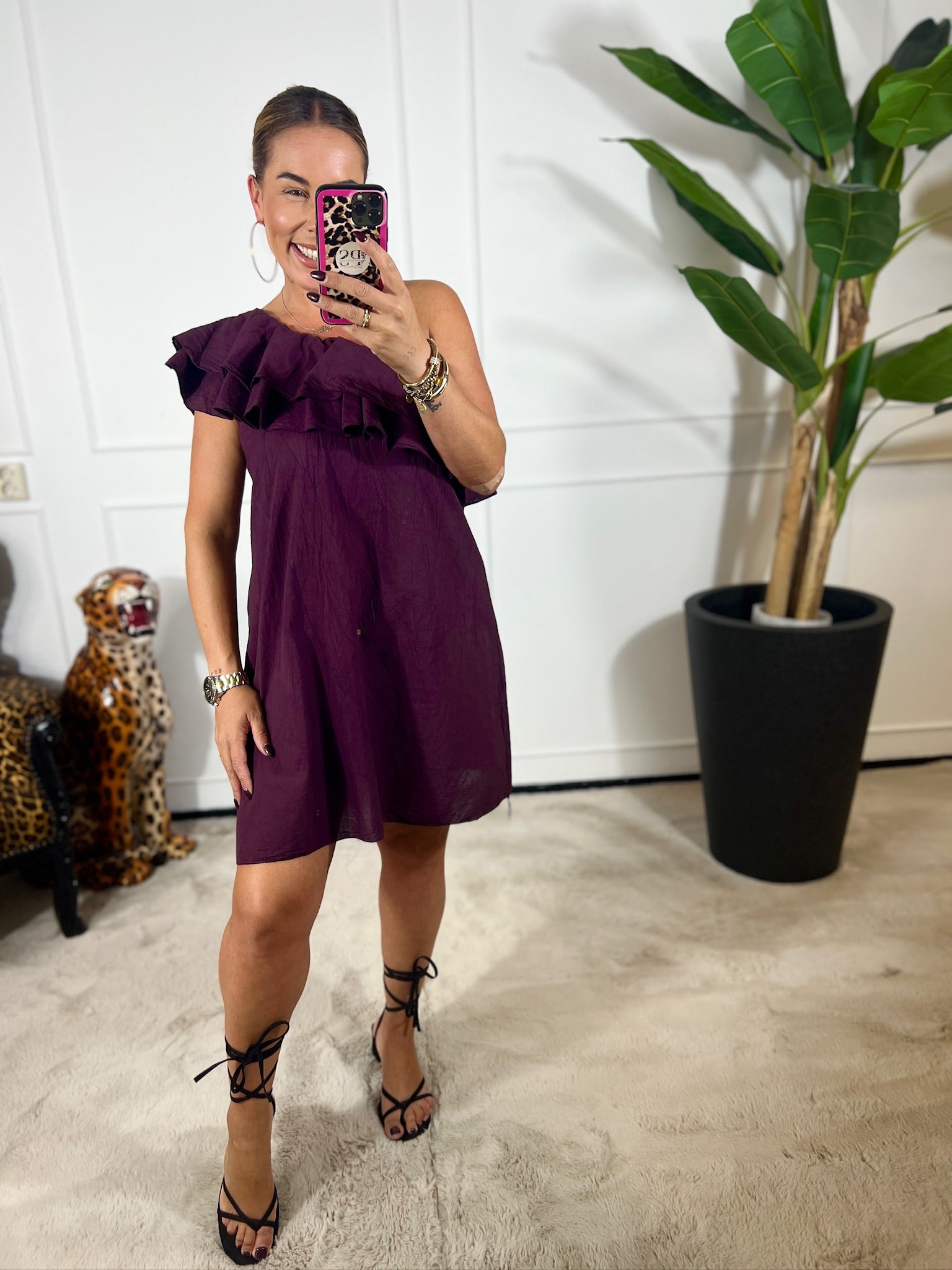 JANE ONE SHOULDER DRESS