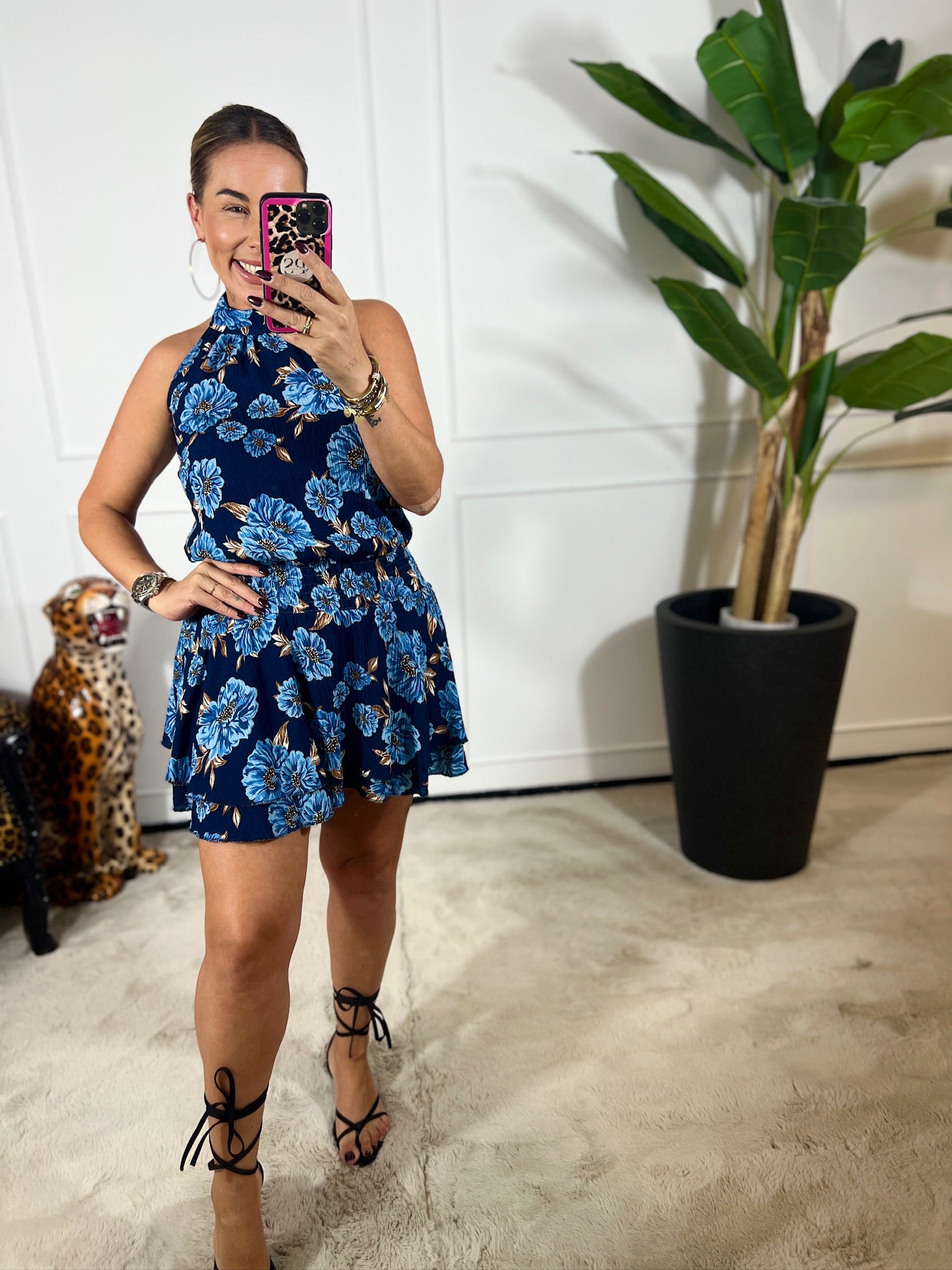MAYA HALTER DRESS