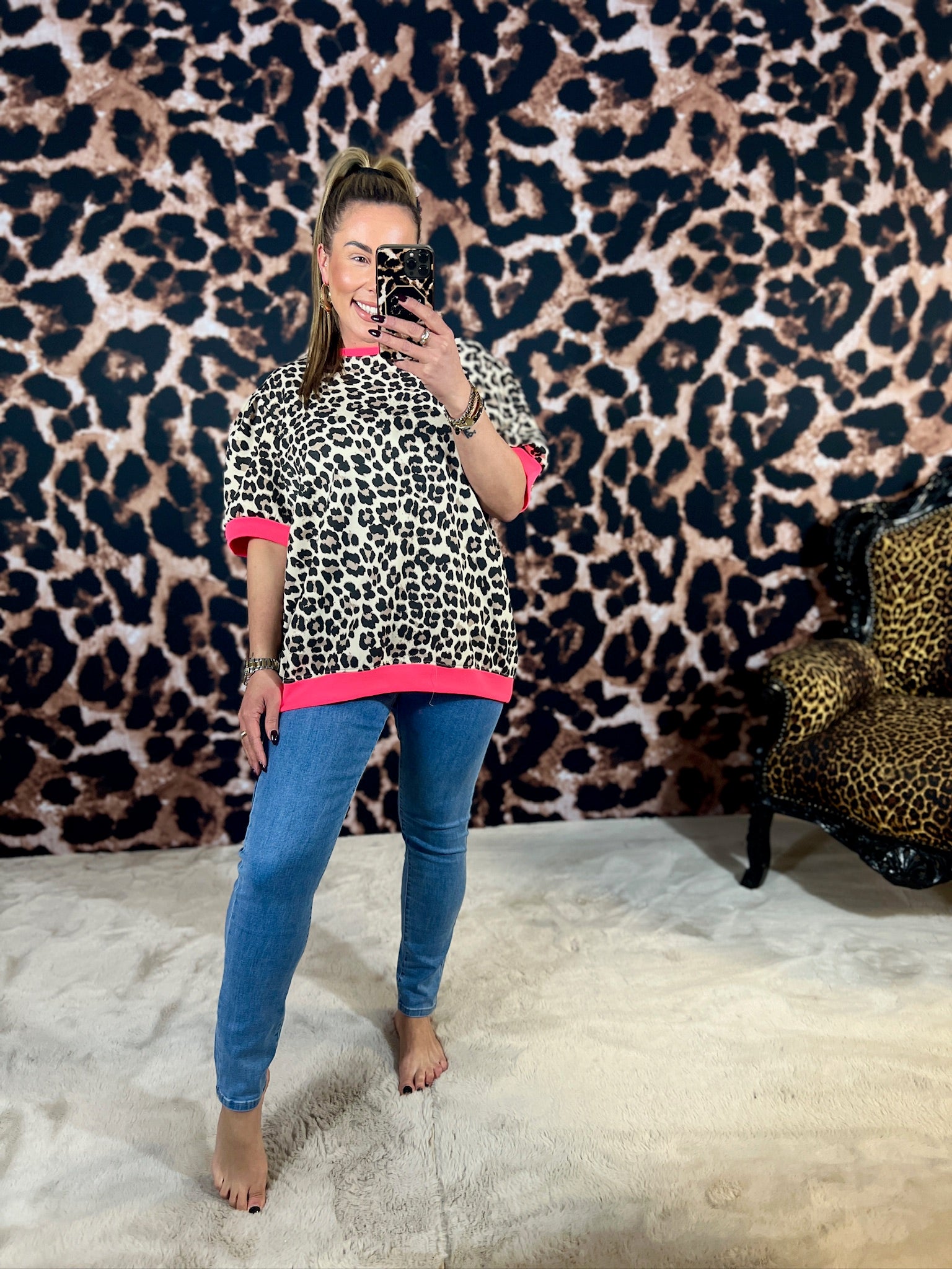 FELINE *POFMOUW* TOP (T/M 48)