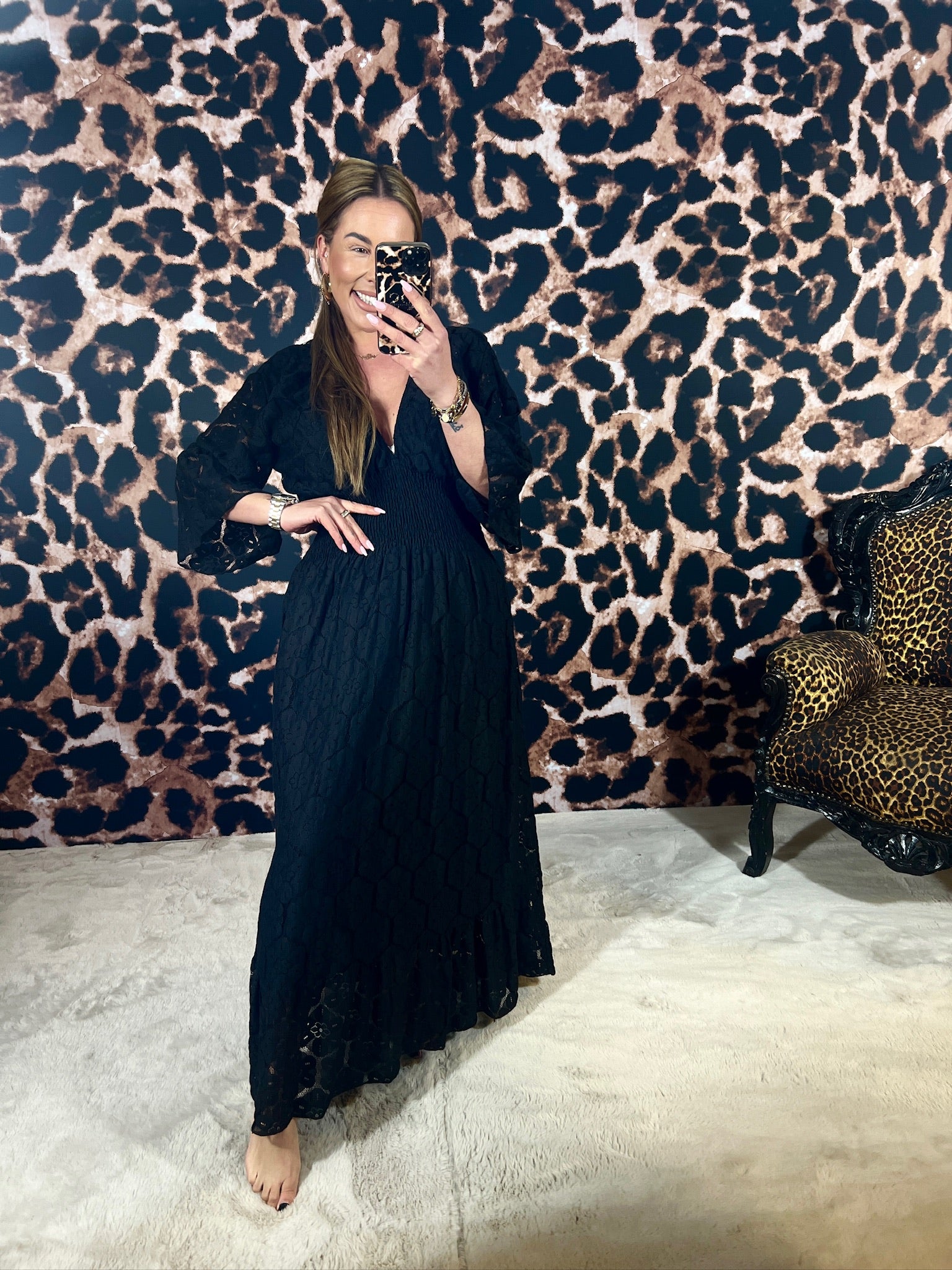 SUN FLOWER MAXI DRESS (T/M 48)
