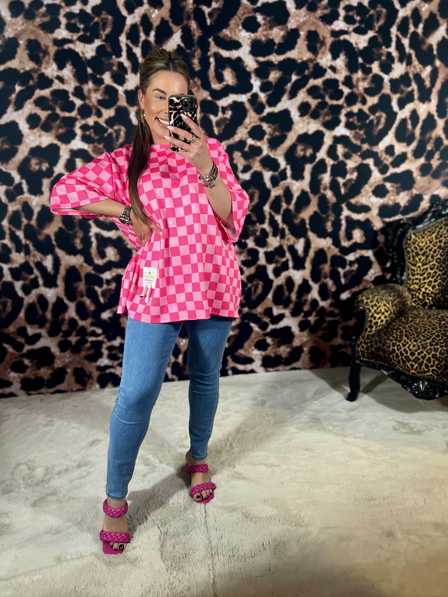 MEXY CHECK *OVERSIZED TEE* (T/M 48)