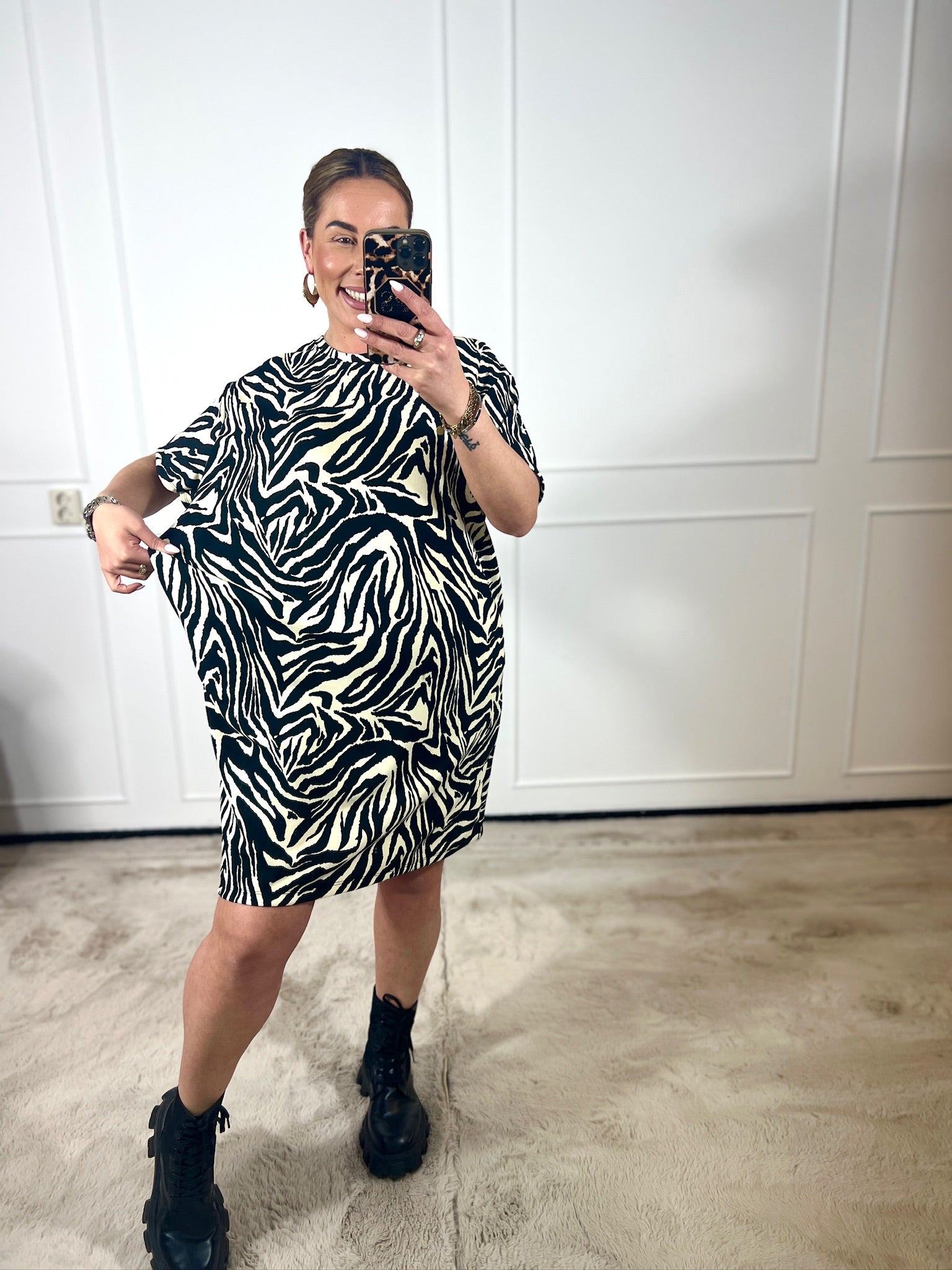 NOËLLE ANIMAL DRESS (T/M 46+)