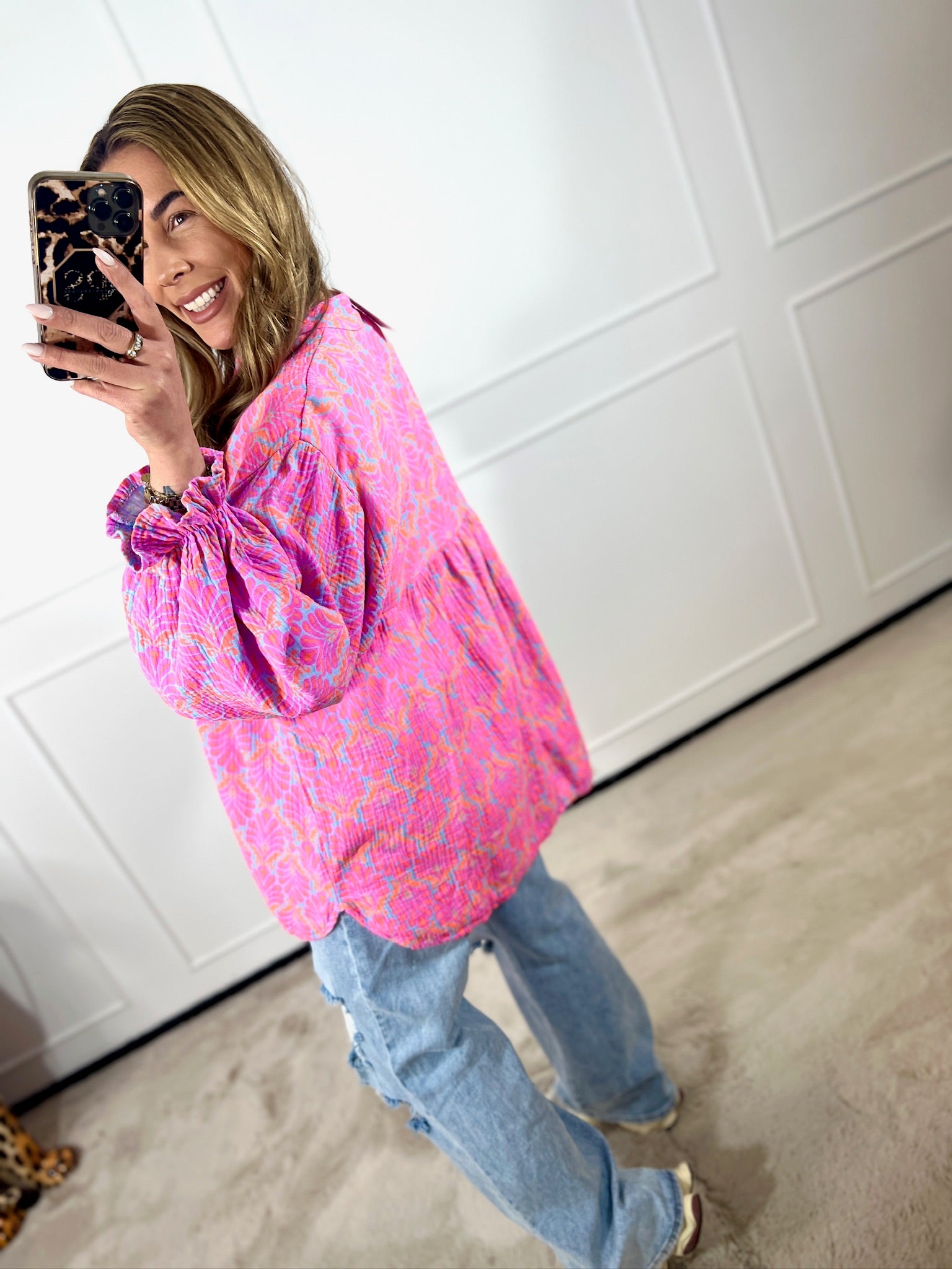 KATOENEN KENDALL BLOUSE (T/M 52/54)