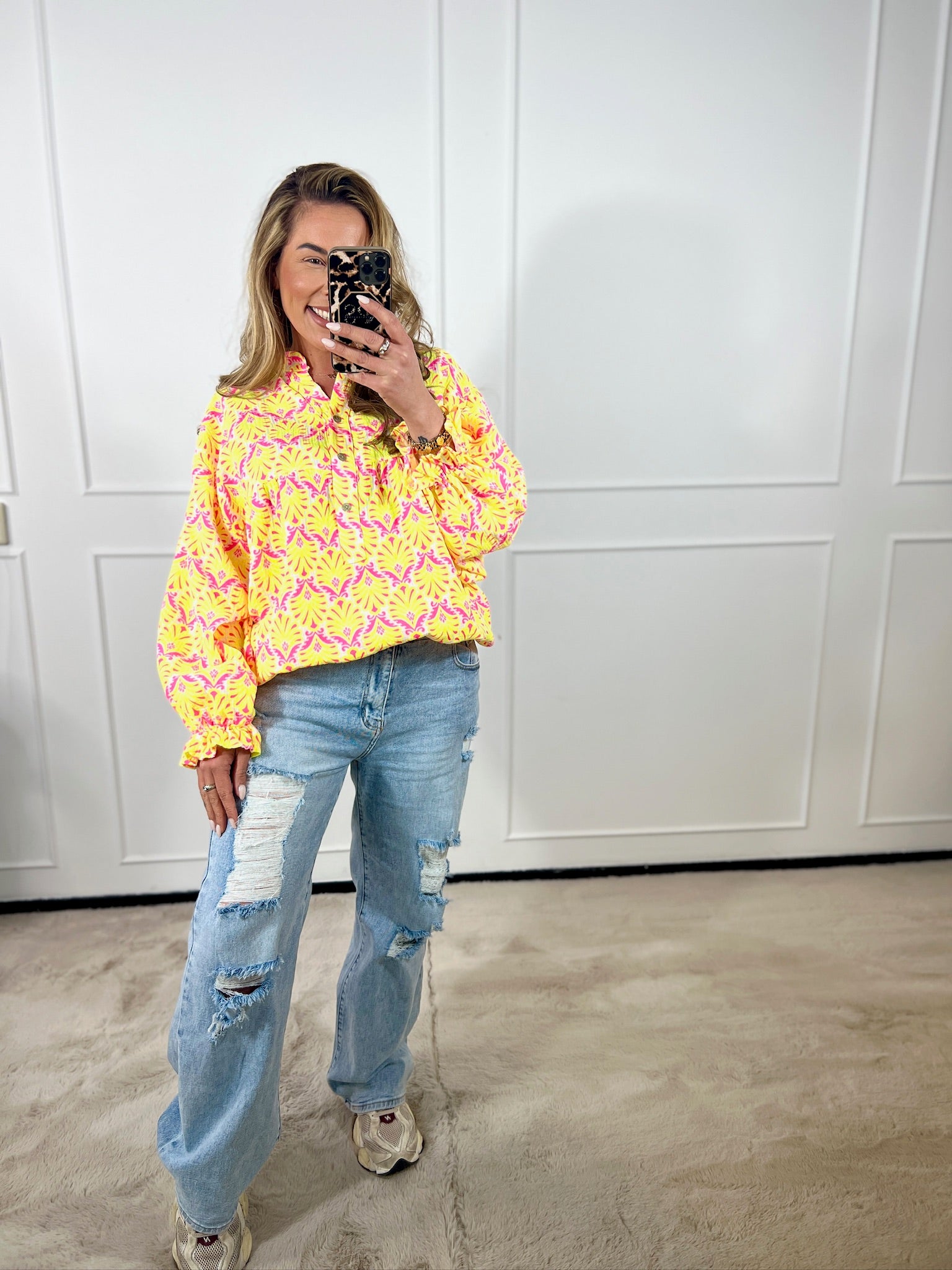 KATOENEN KENDALL BLOUSE (T/M 52/54)