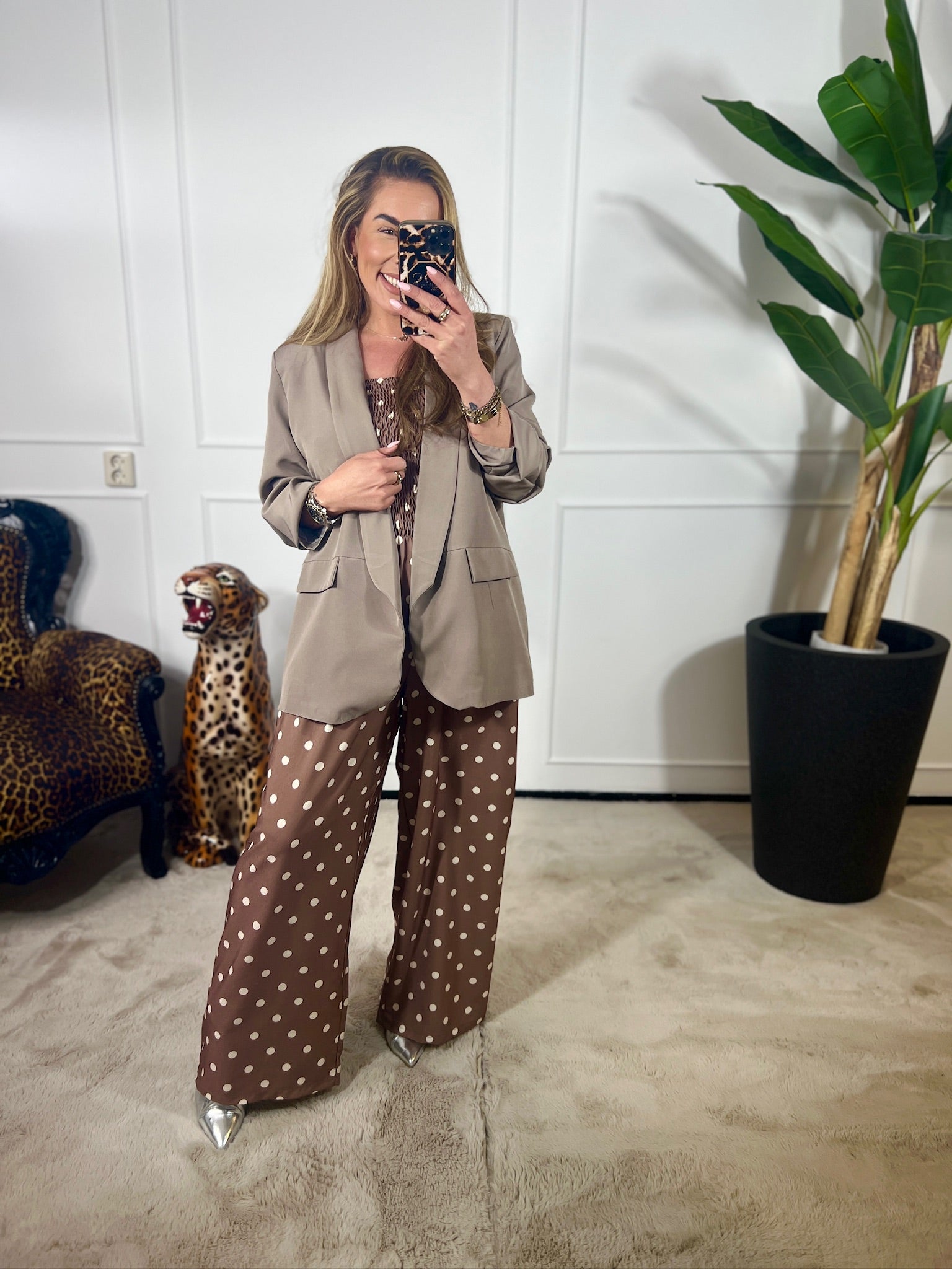 DOTTY STRAPLESS JUMPSUIT