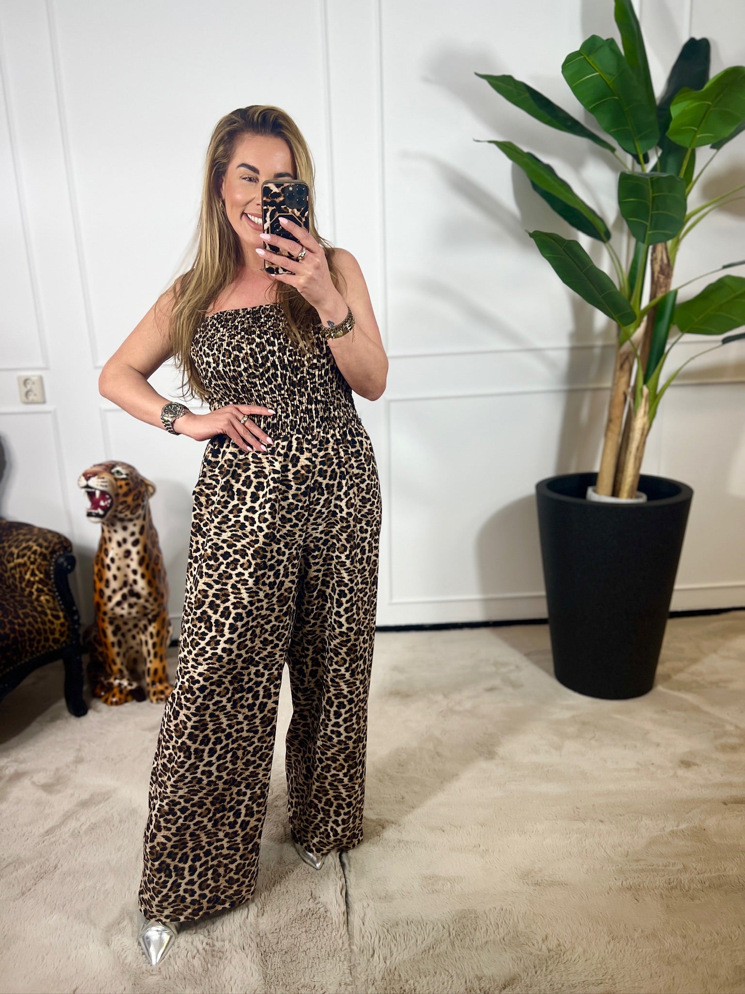 DOTTY STRAPLESS JUMPSUIT