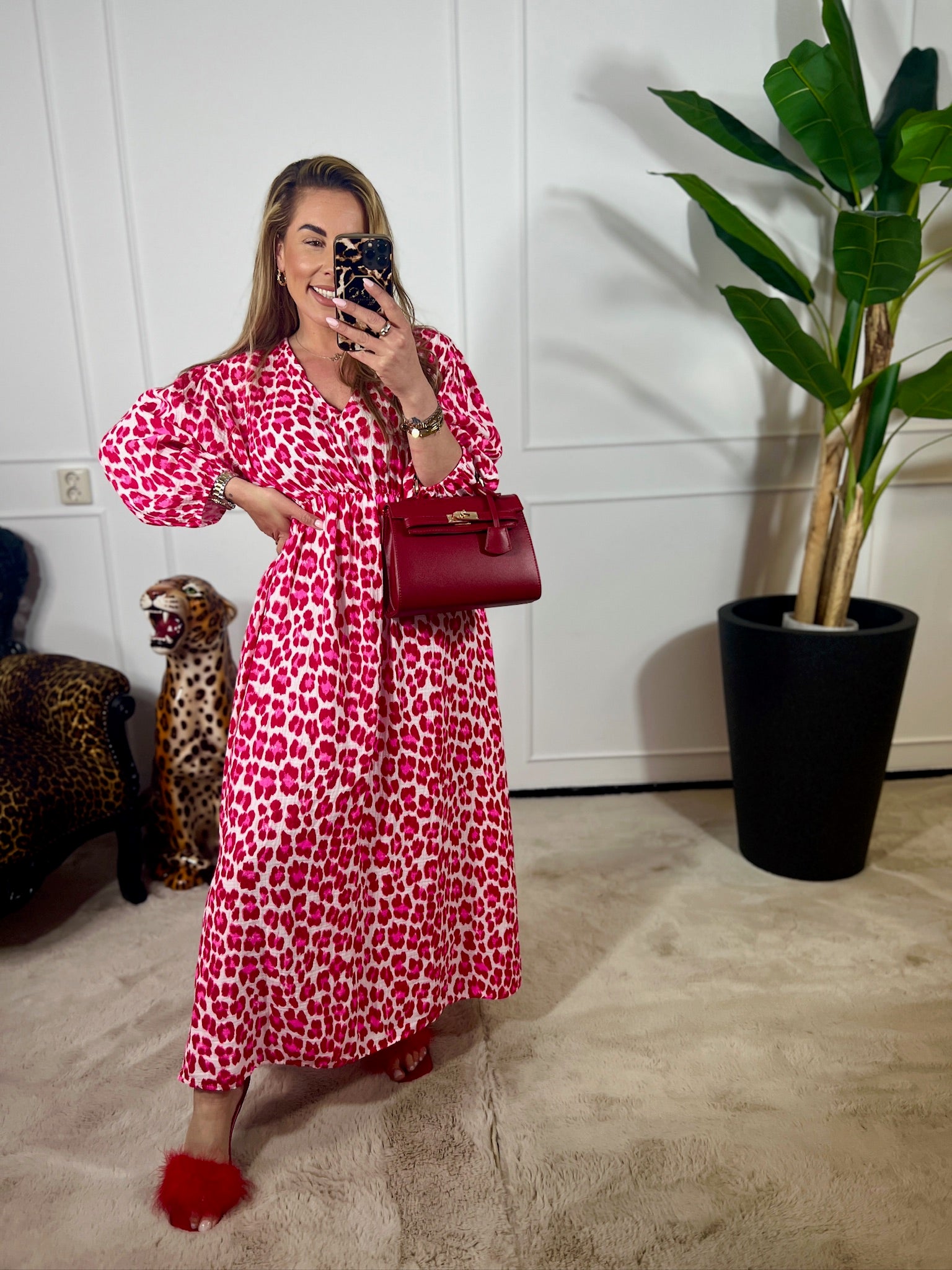 BENTE LEOPARD COTTON DRESS