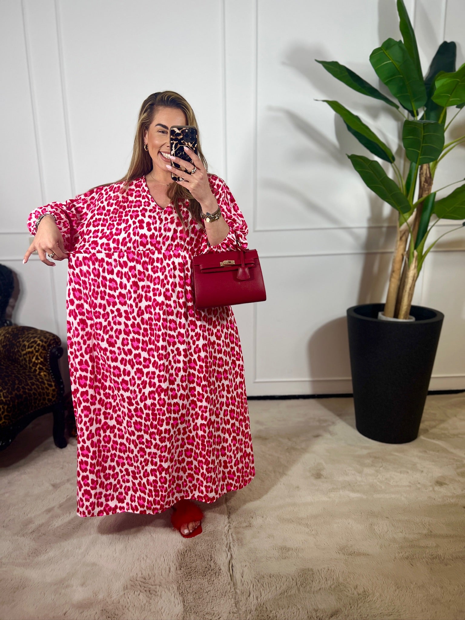 BENTE LEOPARD COTTON DRESS