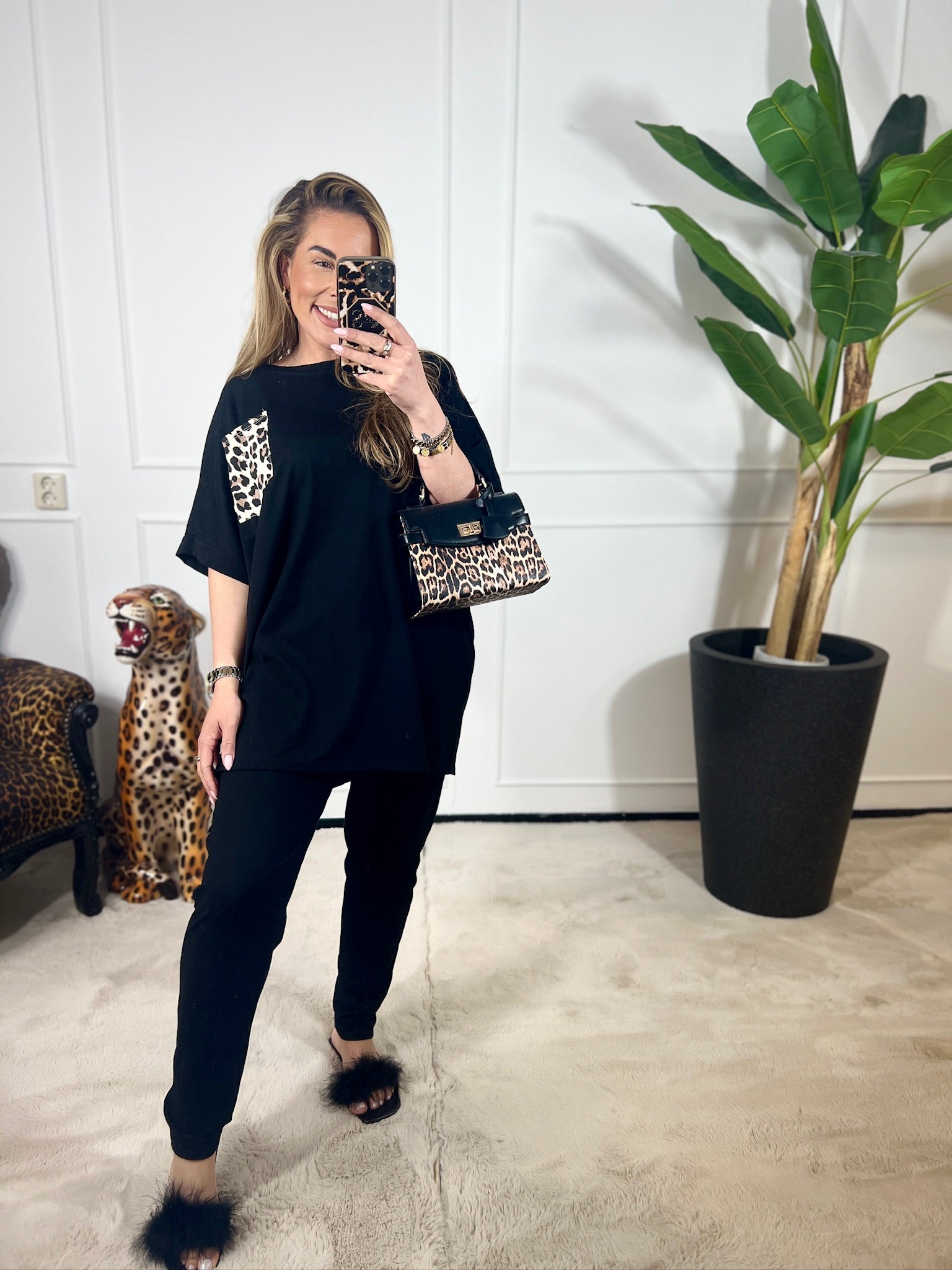 EMMA COMFY LEOPARD SET