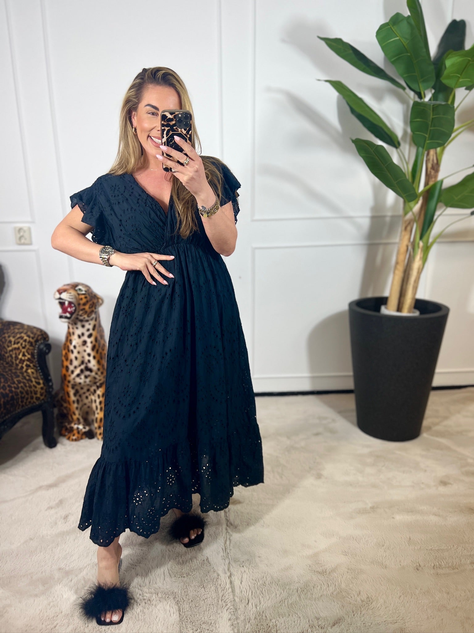 EVA BRODERIE MAXI DRESS