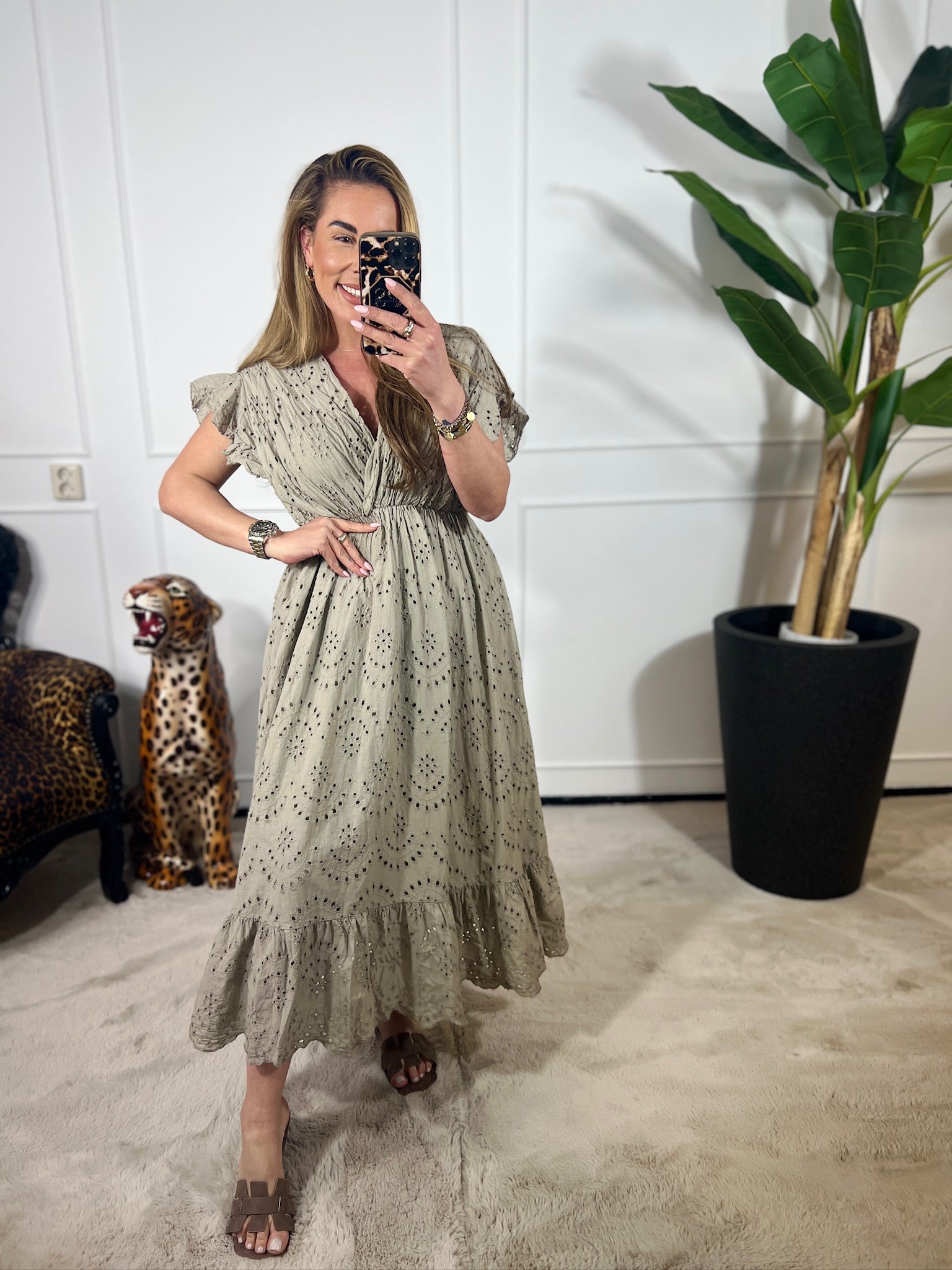 EVA BRODERIE MAXI DRESS