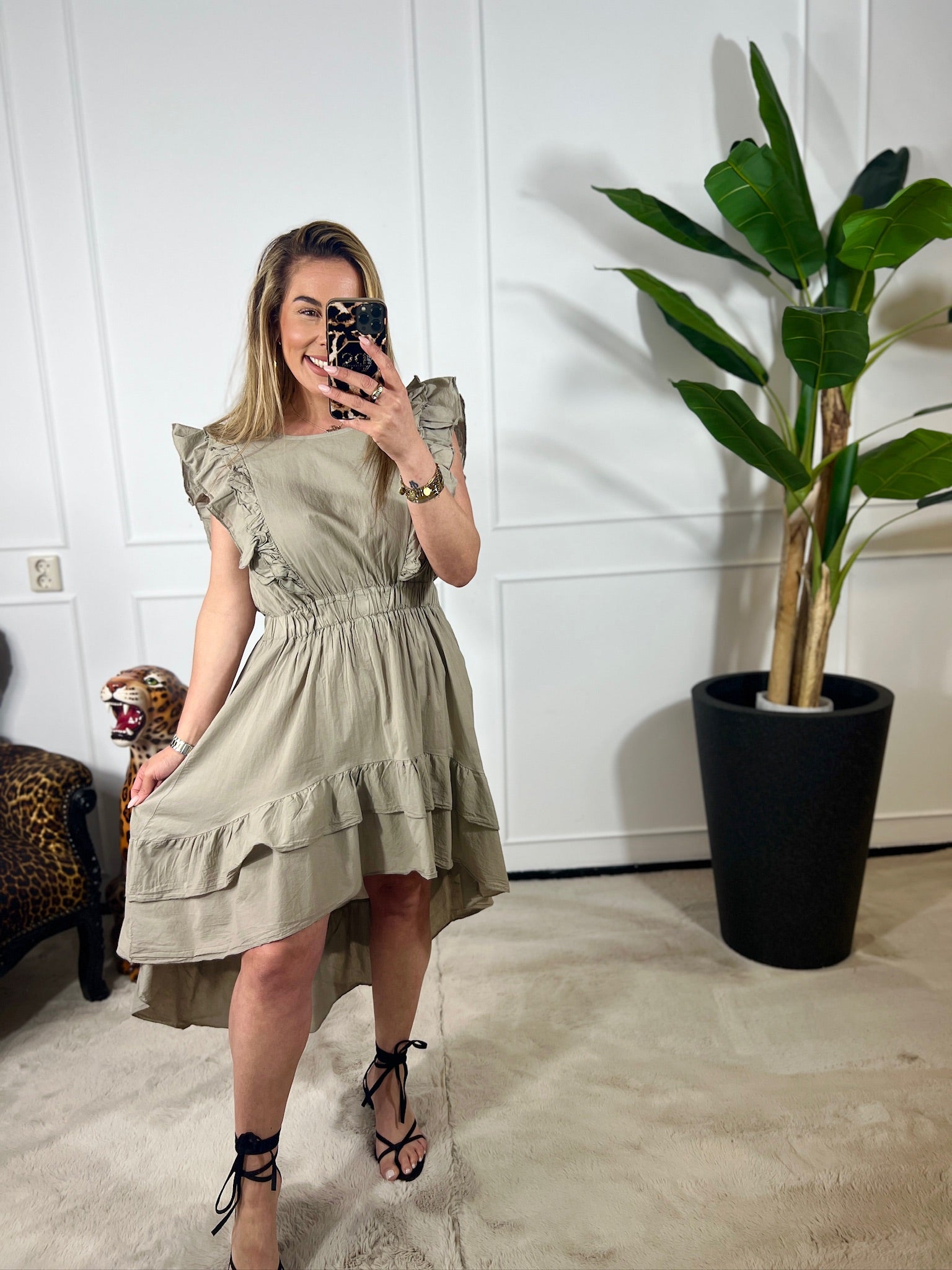 JOVIE RUFFEL DRESS