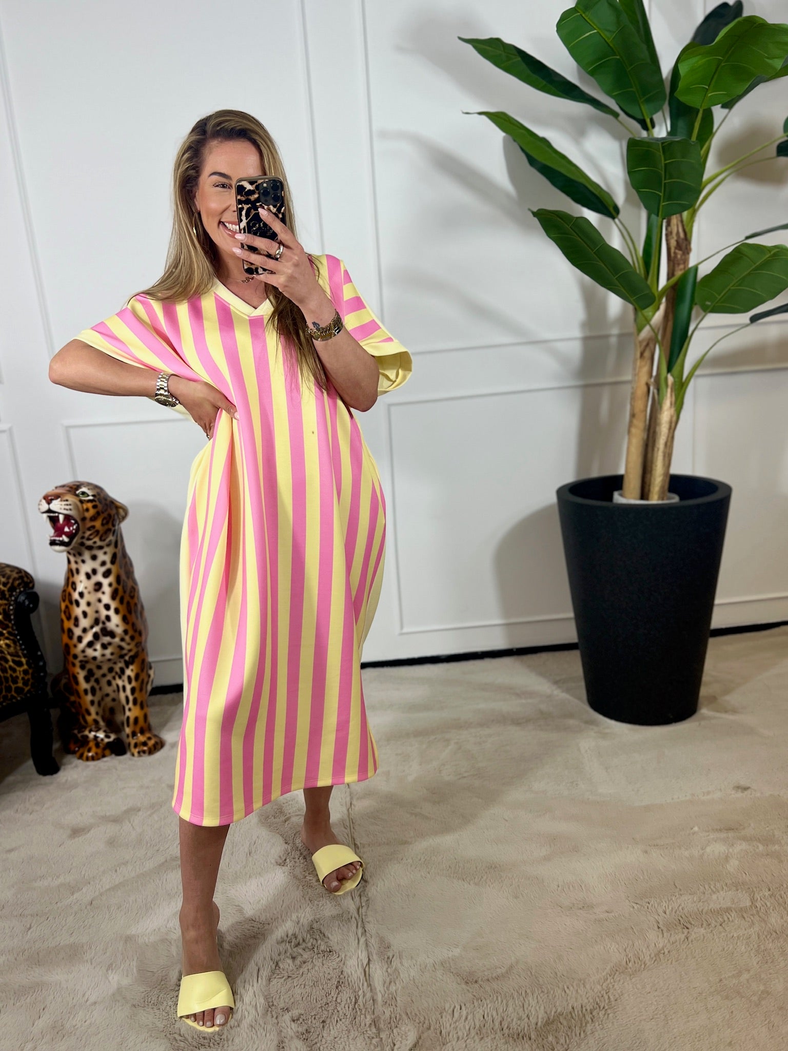 HANNAH STRIPE MAXI DRESS