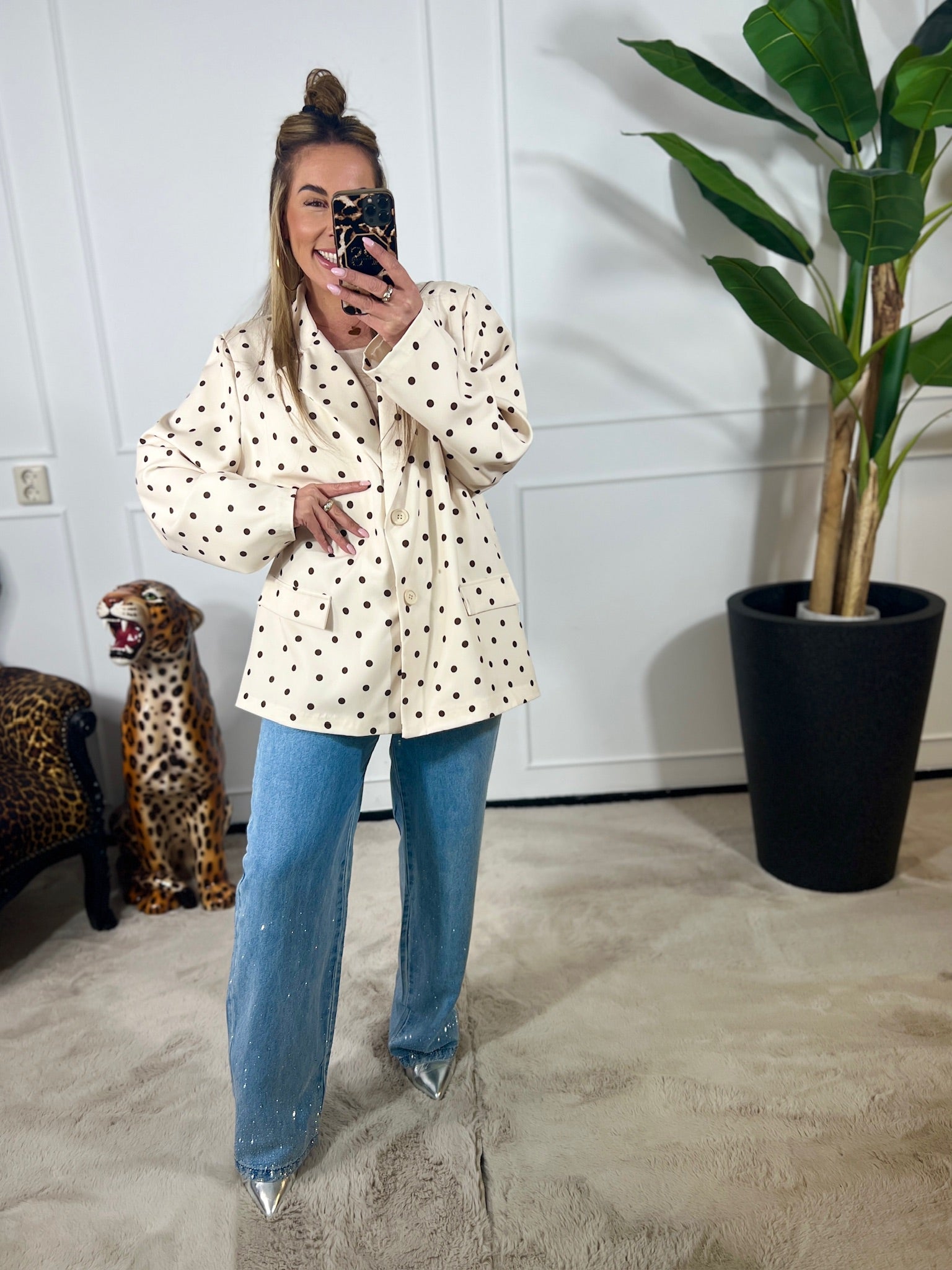 AMY POLKADOT BLAZER