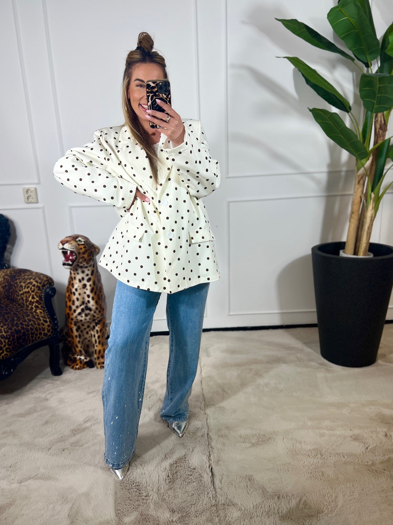 AMY POLKADOT BLAZER