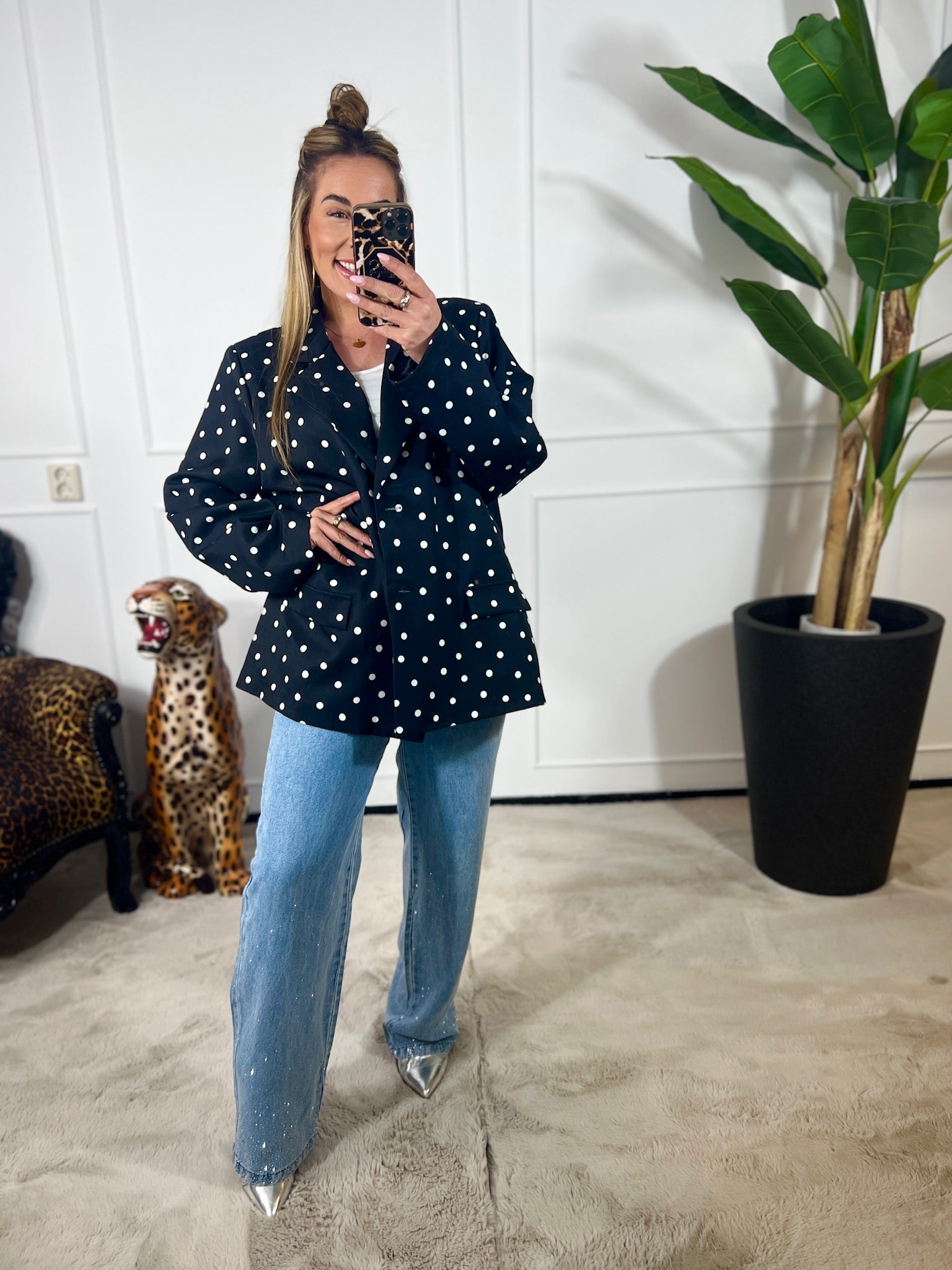 AMY POLKADOT BLAZER
