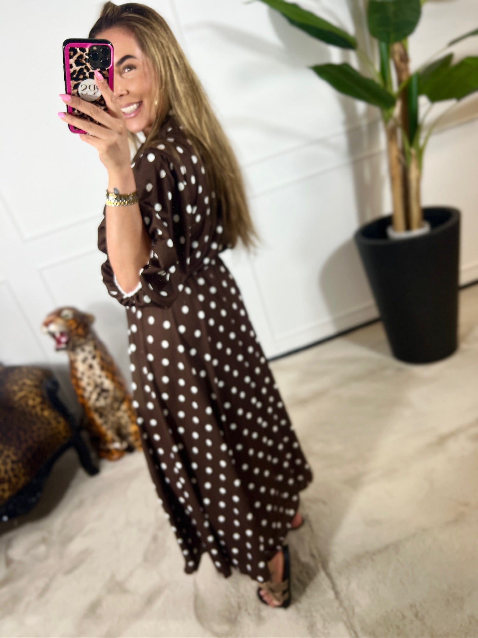 DOTS WRAP DRESS