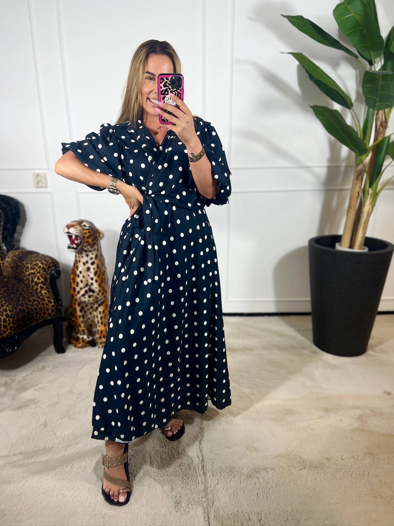 DOTS WRAP DRESS