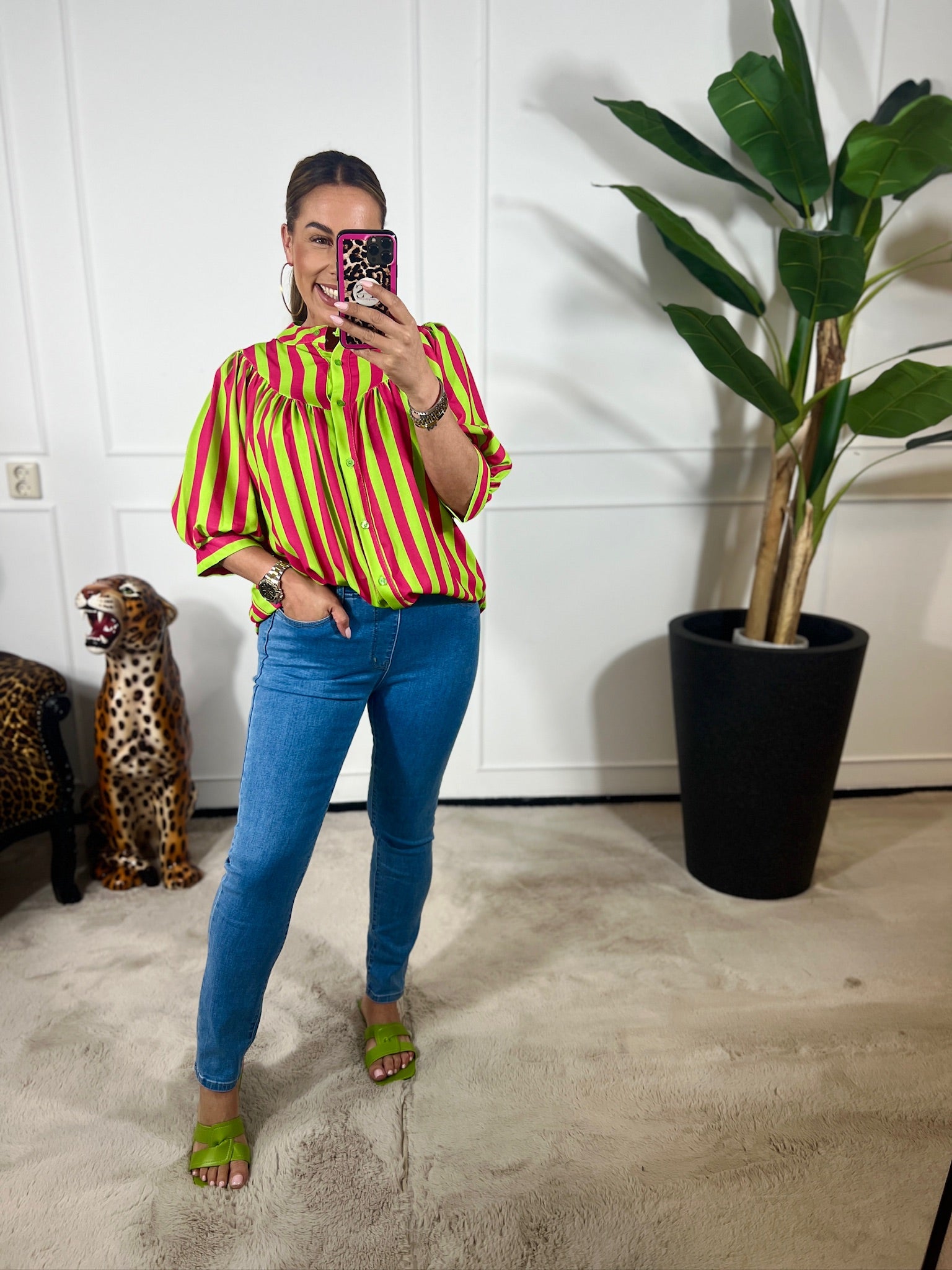 KENDALL STRIPE BLOUSE