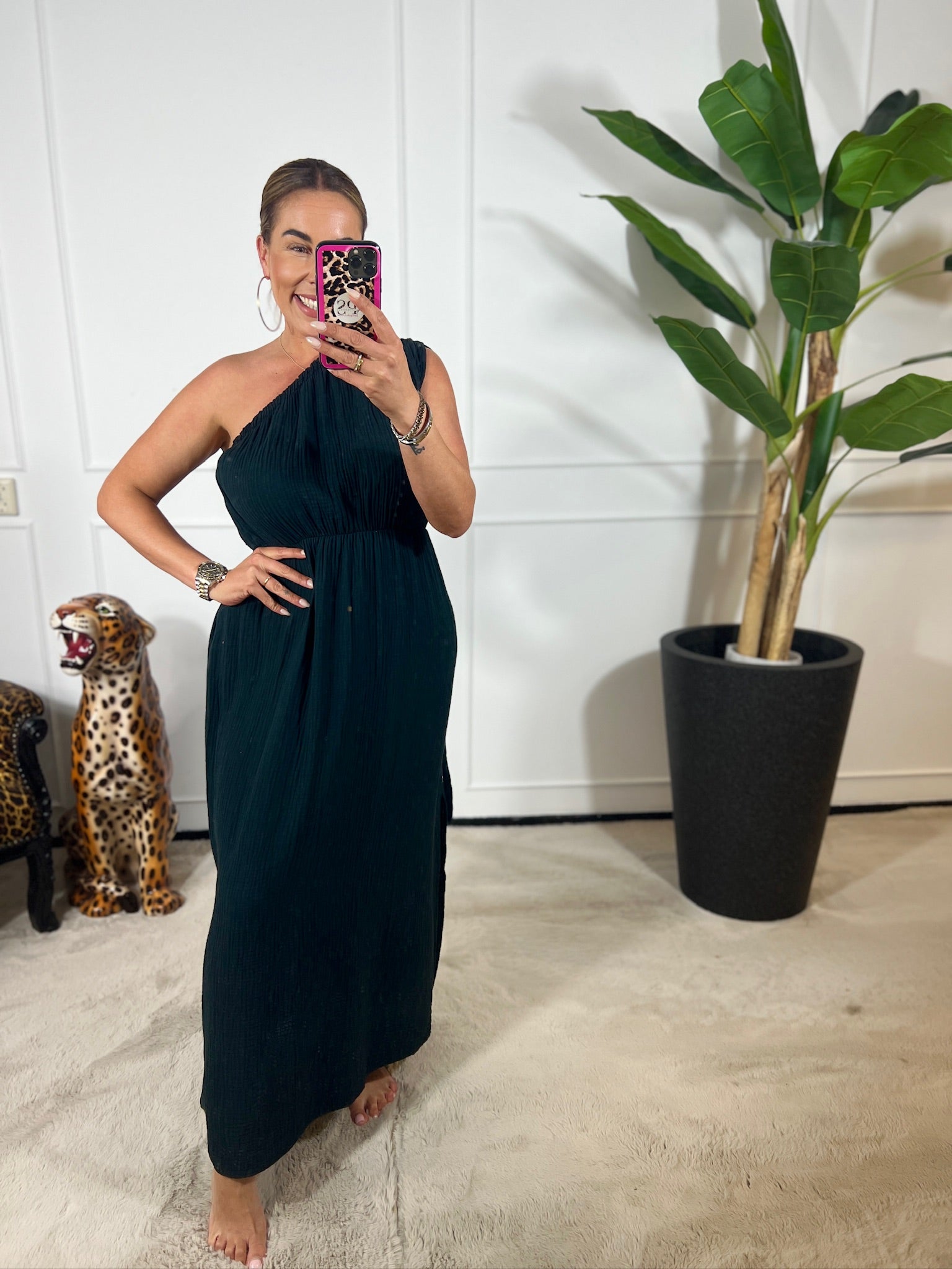 LIV ONE SHOULDER MAXI DRESS